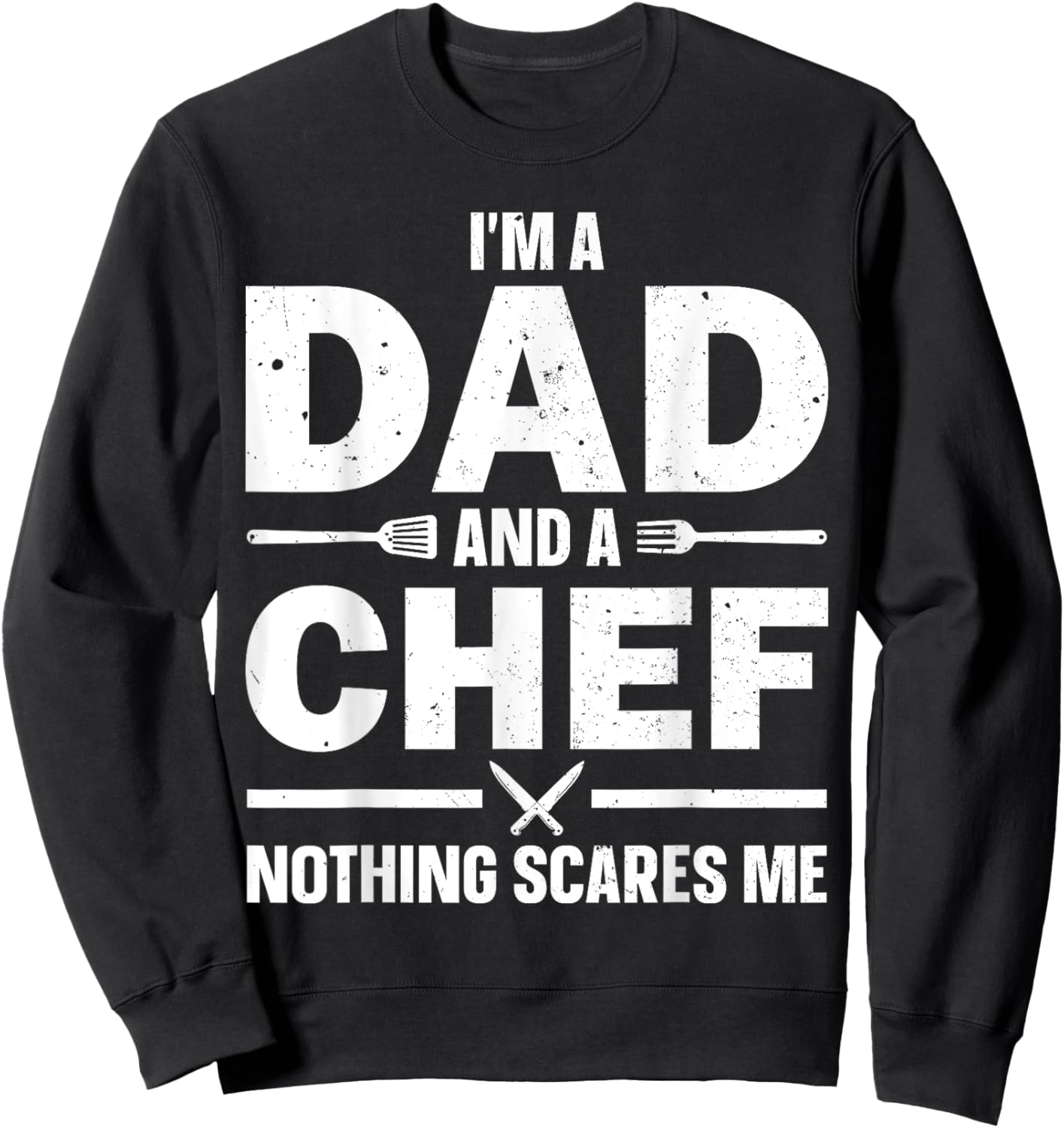 Best Chef Gift Culinary Cook Accessories & Stuff Chef Dad Art Father Male Cooking Lover Kitchen Chef Sweatshirt - Sweatshirt | Black