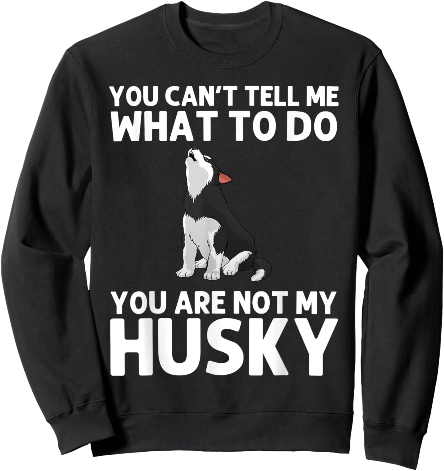 Husky Design Women Siberian Husky Dog Husky Lover Sweatshirt - Sweatshirt | Black