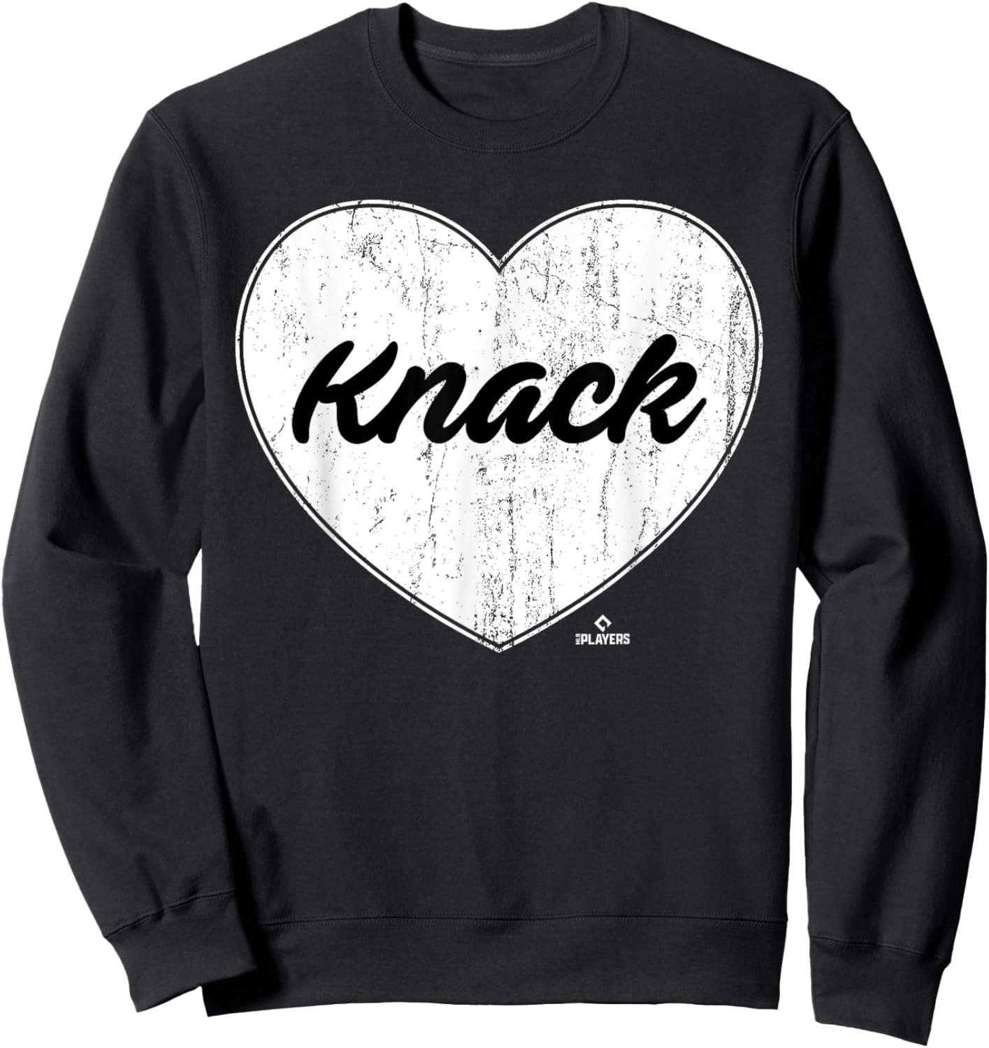 Distressed Heart Landon Knack Prospect Baseball Fan Gear Sweatshirt - Sweatshirt | Black
