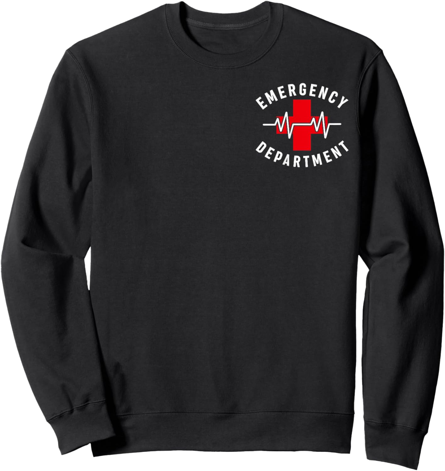 Emergency Department Emergency Room Healthcare Sweatshirt - Sweatshirt | Black