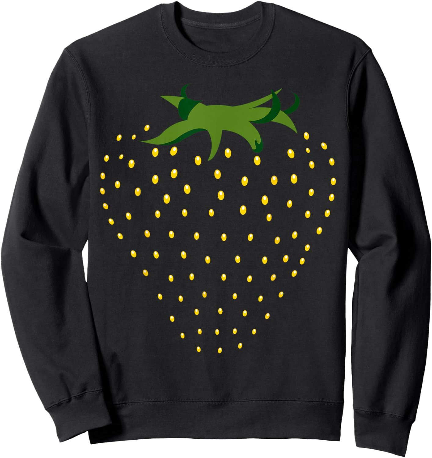 Funny Strawberry Fruit Cosplay DIY Halloween Costume Day Sweatshirt - Sweatshirt | Black