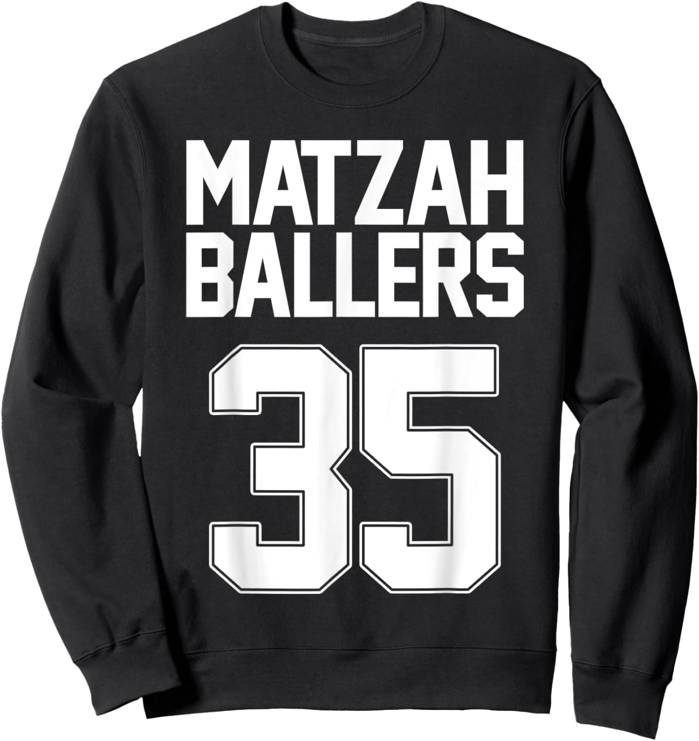 Matzah Baller 3 Funny Jewish Basketball Team Matzo Balls Sweatshirt - Sweatshirt | Black