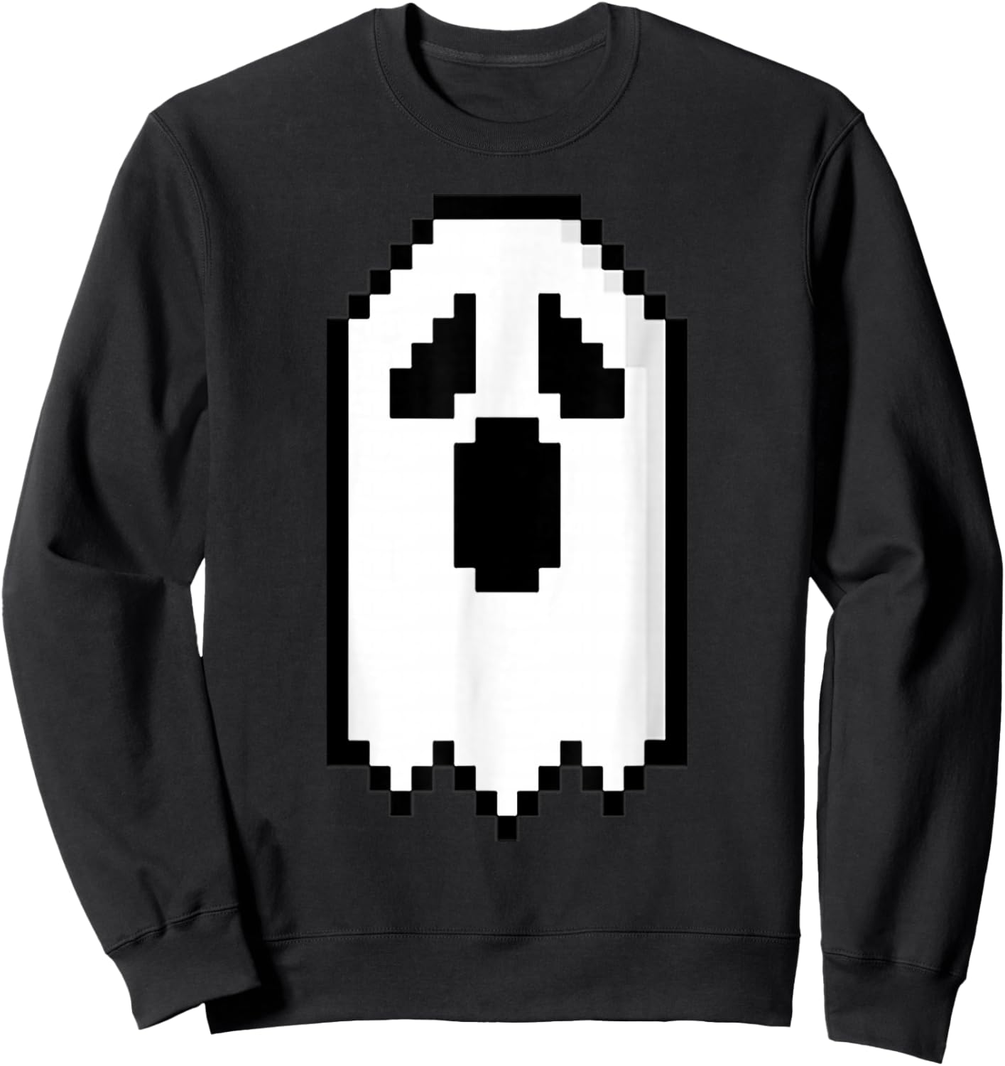 Retro Arcade Game Ghost Eyes Halloween Group Costume Sweatshirt - Sweatshirt | Black