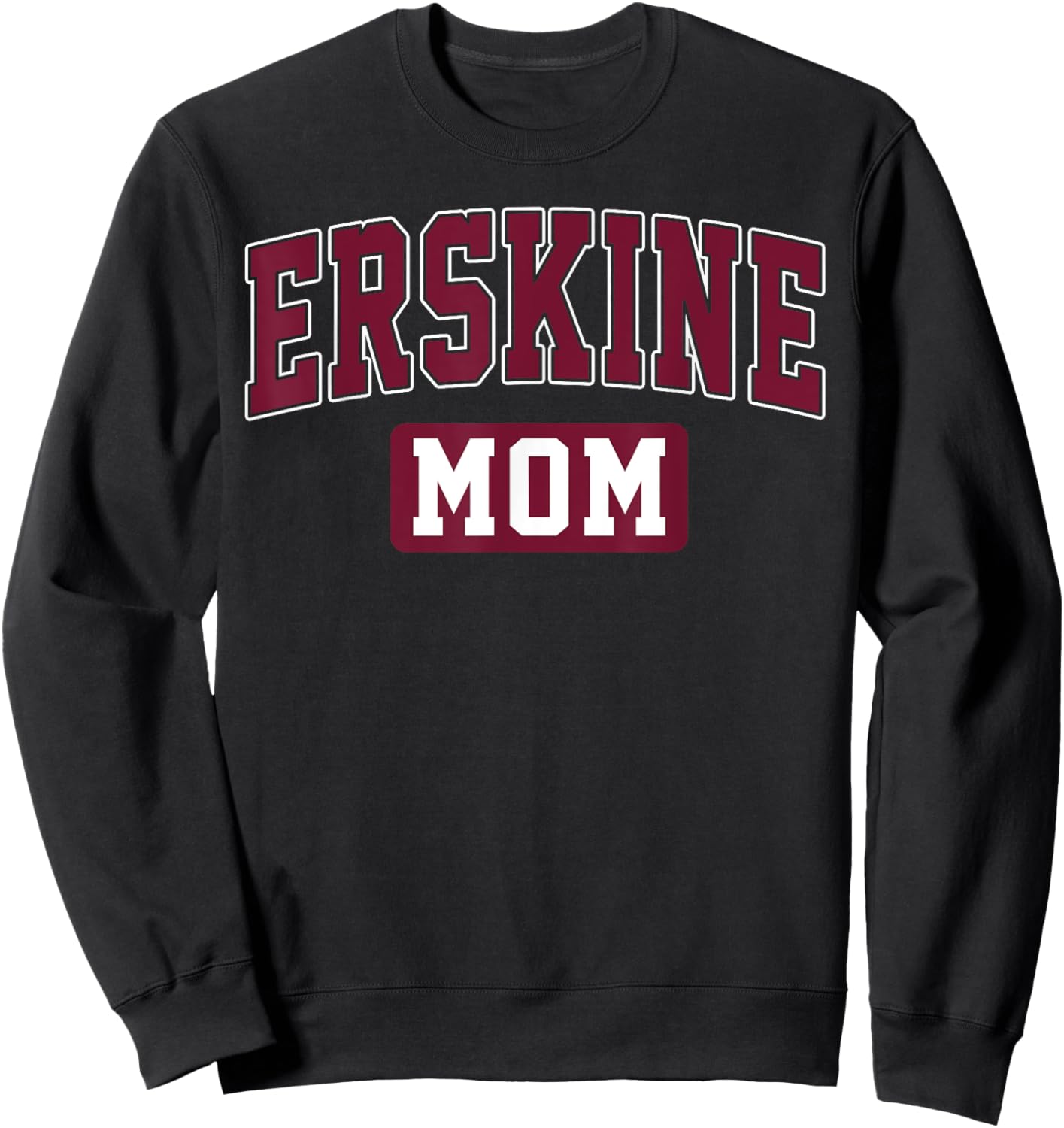 ERSKINE College Mom Arch Vintage Design for Mother Women Sweatshirt - Sweatshirt | Black