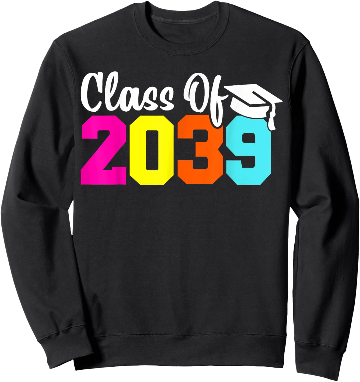Class Of 2039 Pre-K Graduate Preschool Boys Girls Graduation Sweatshirt - Sweatshirt | Black
