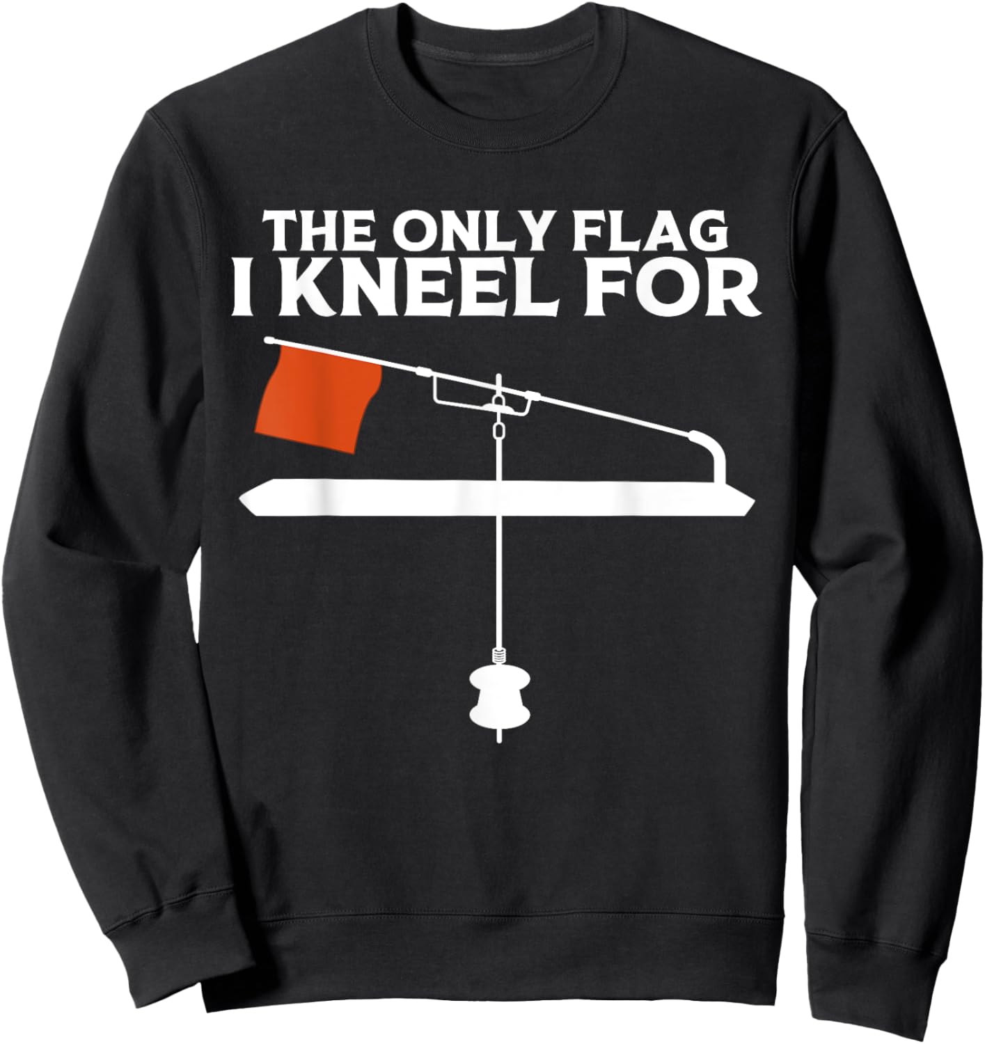 Funny Ice Fishing Art Women Ice Fishing Lover Sweatshirt - Sweatshirt | Black