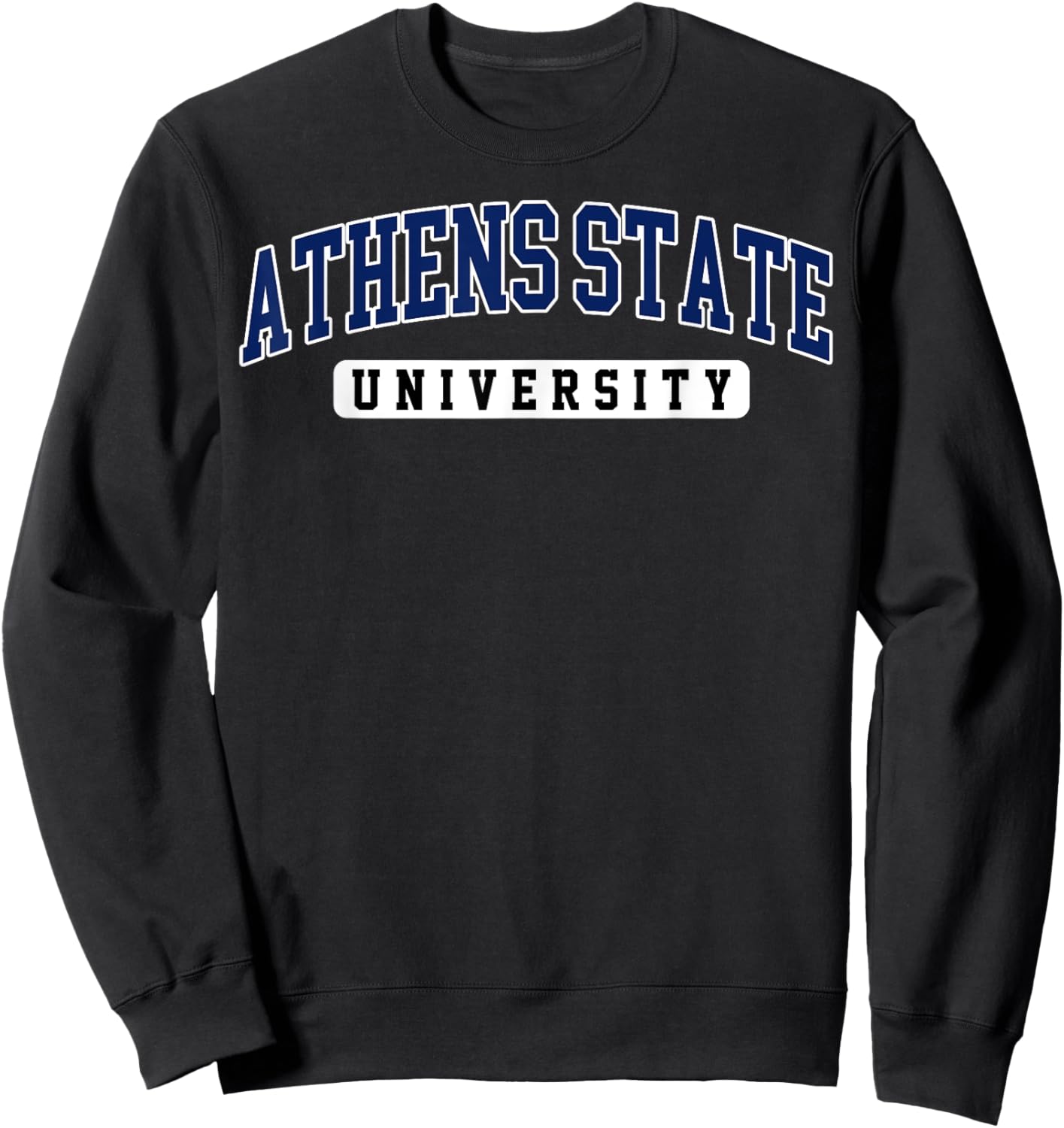 Athens State University Arch Vintage Sports Design Men Women Sweatshirt - Sweatshirt | Black