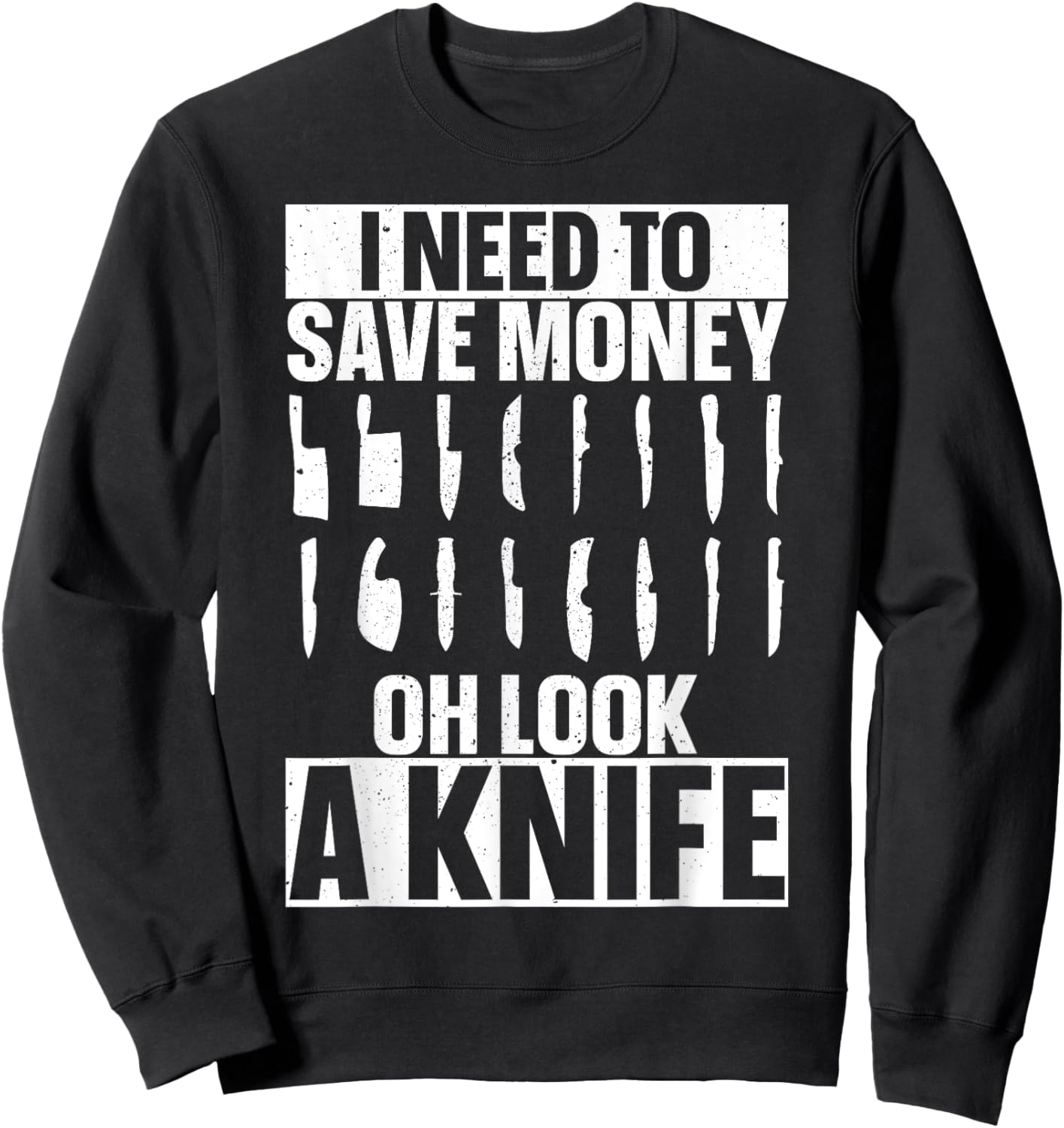 Funny Knife Collector Art Women Pocket Knife Lover Sweatshirt - Sweatshirt | Black