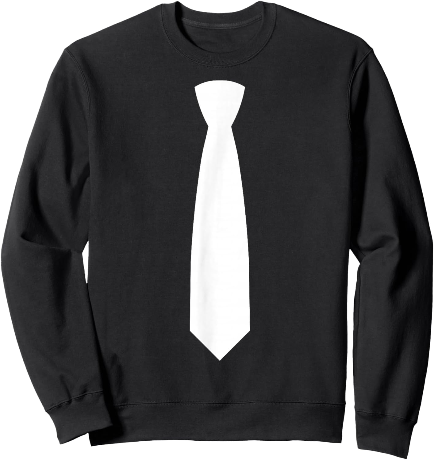 Tie On It Business Dress Code Elegant Costume Fun White Tie Sweatshirt - Sweatshirt | Black