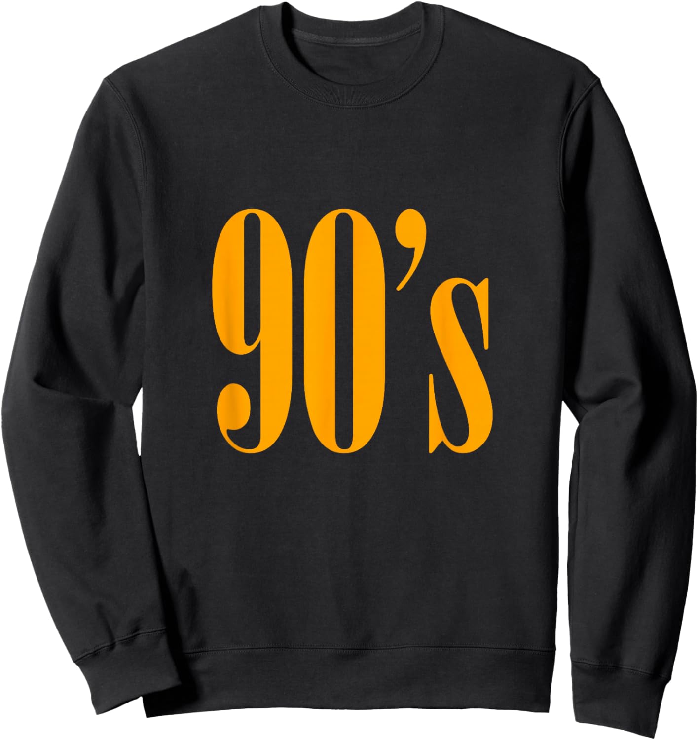 Orange It's The 90's For Me Orange Graphic Sweatshirt - Sweatshirt | Black