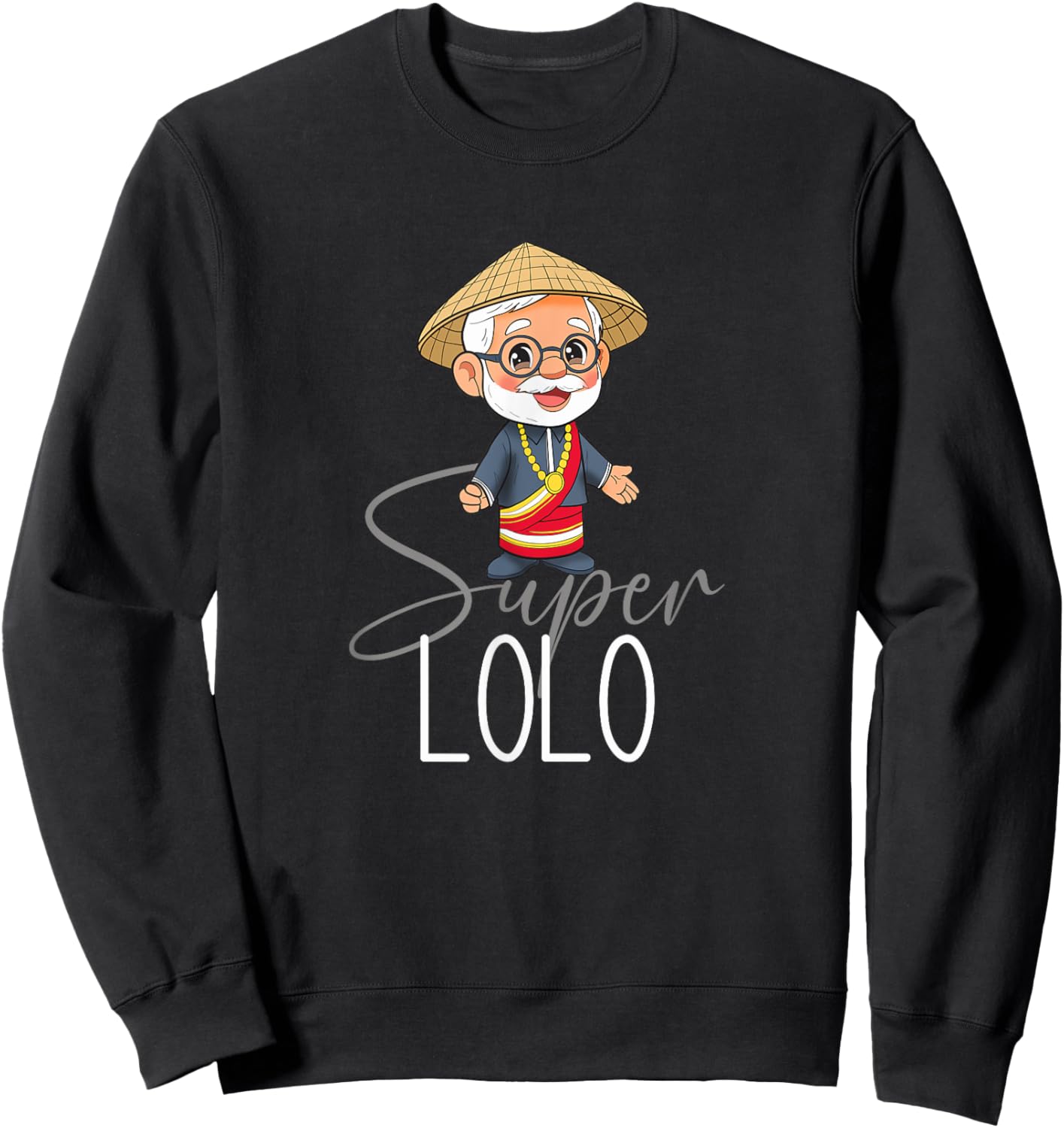 Philippines Pilipinas Filipino Grandpa Lolo Grandfather Sweatshirt - Sweatshirt | Black