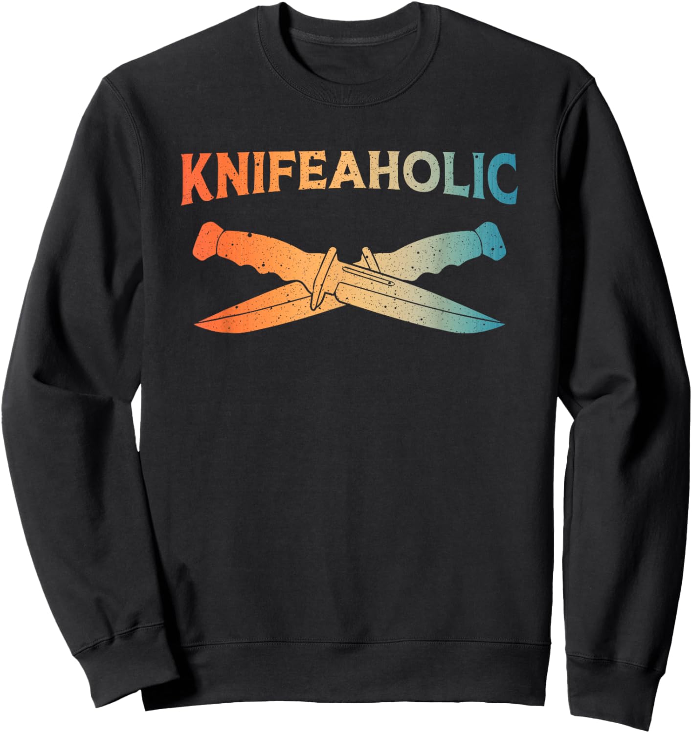 Best Knife Art Women Collectible Knives Pocket Knife Sweatshirt - Sweatshirt | Black