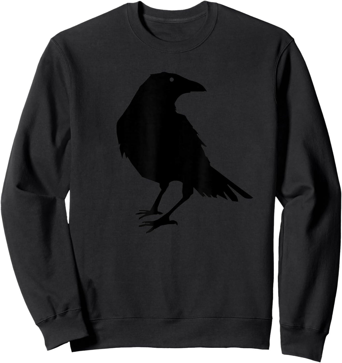 Beautiful Black Crow Raven Bird Silhouette Sweatshirt - Sweatshirt | Black