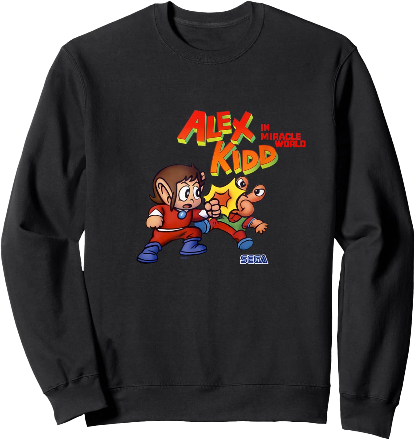 Alex Kidd fight SEGA Master System video game Sweatshirt - Sweatshirt | Black