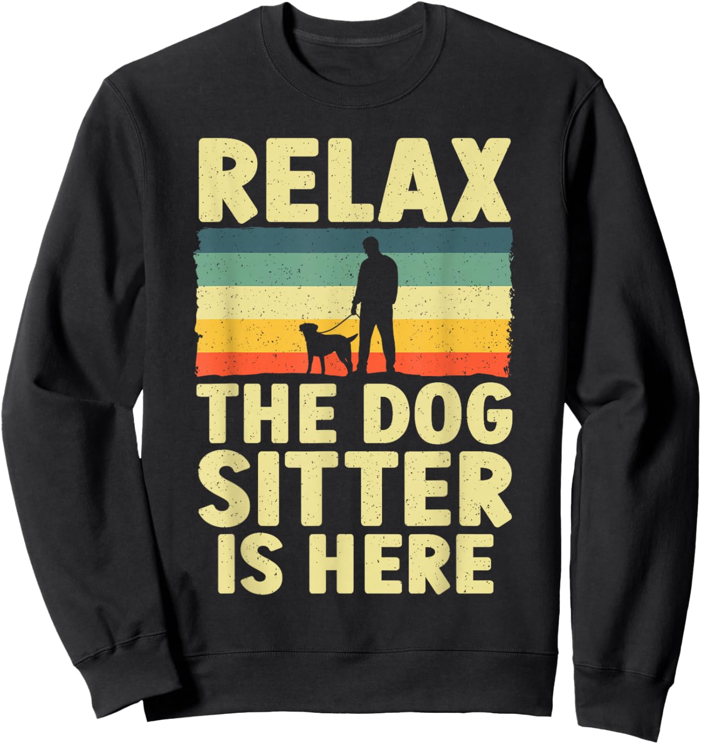 Best Dog Sitter Design Women Pet Sitter Dog Sitter Sweatshirt - Sweatshirt | Black