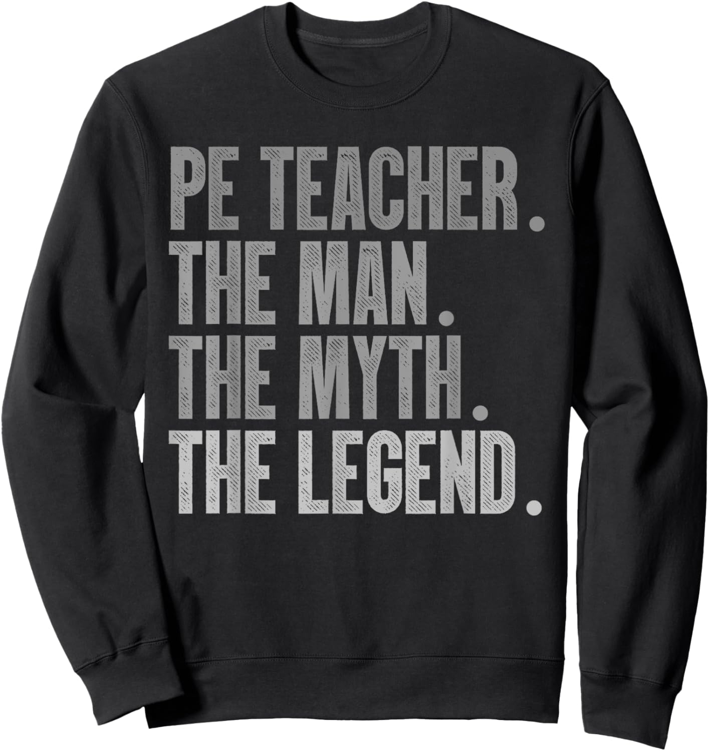 Cool PE Teacher Art Boys Physical Education Teacher Sweatshirt - Sweatshirt | Black