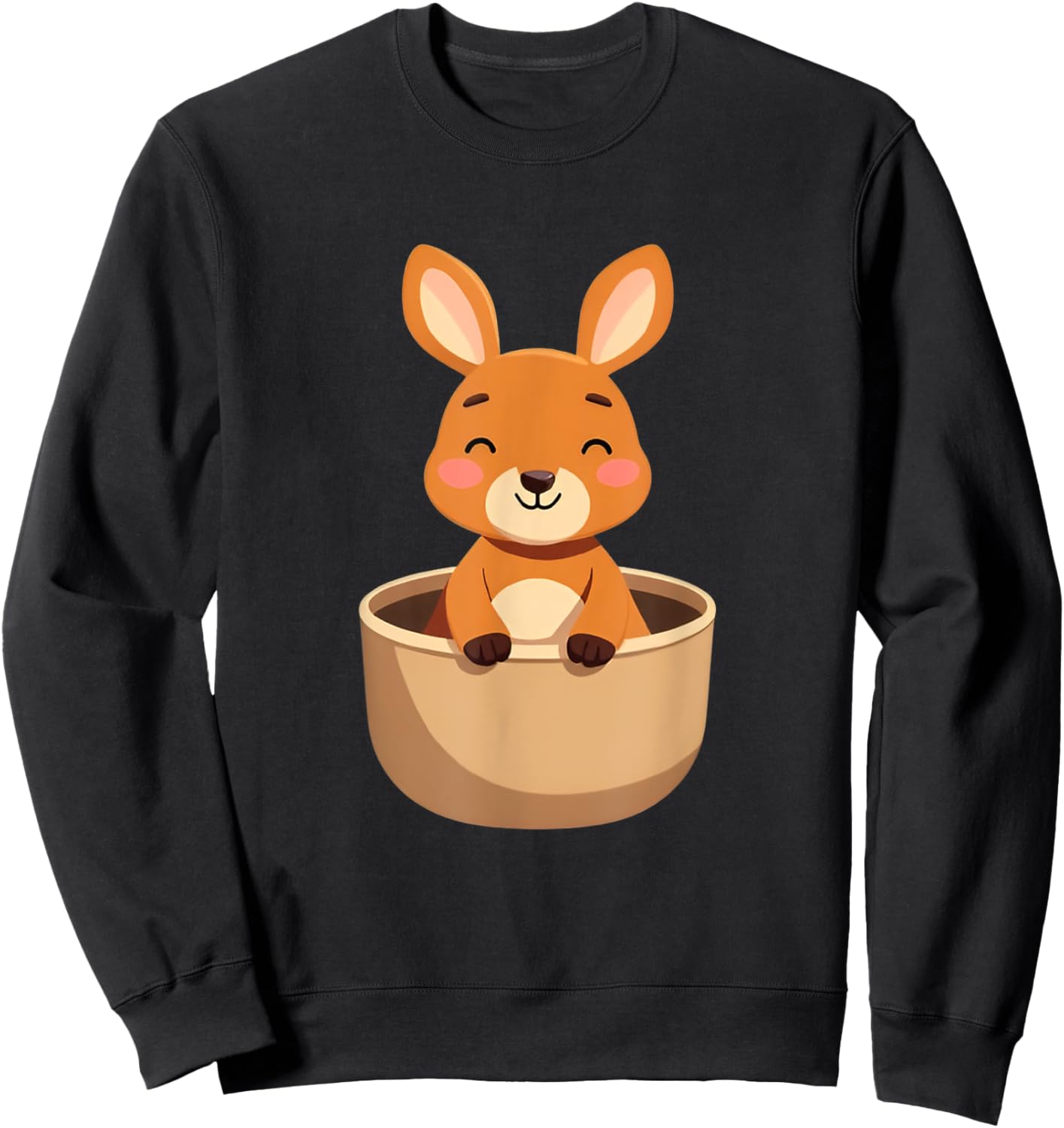 Australian Animal Cute Kangaroo Costume for Kids and Adults Sweatshirt - Sweatshirt | Black