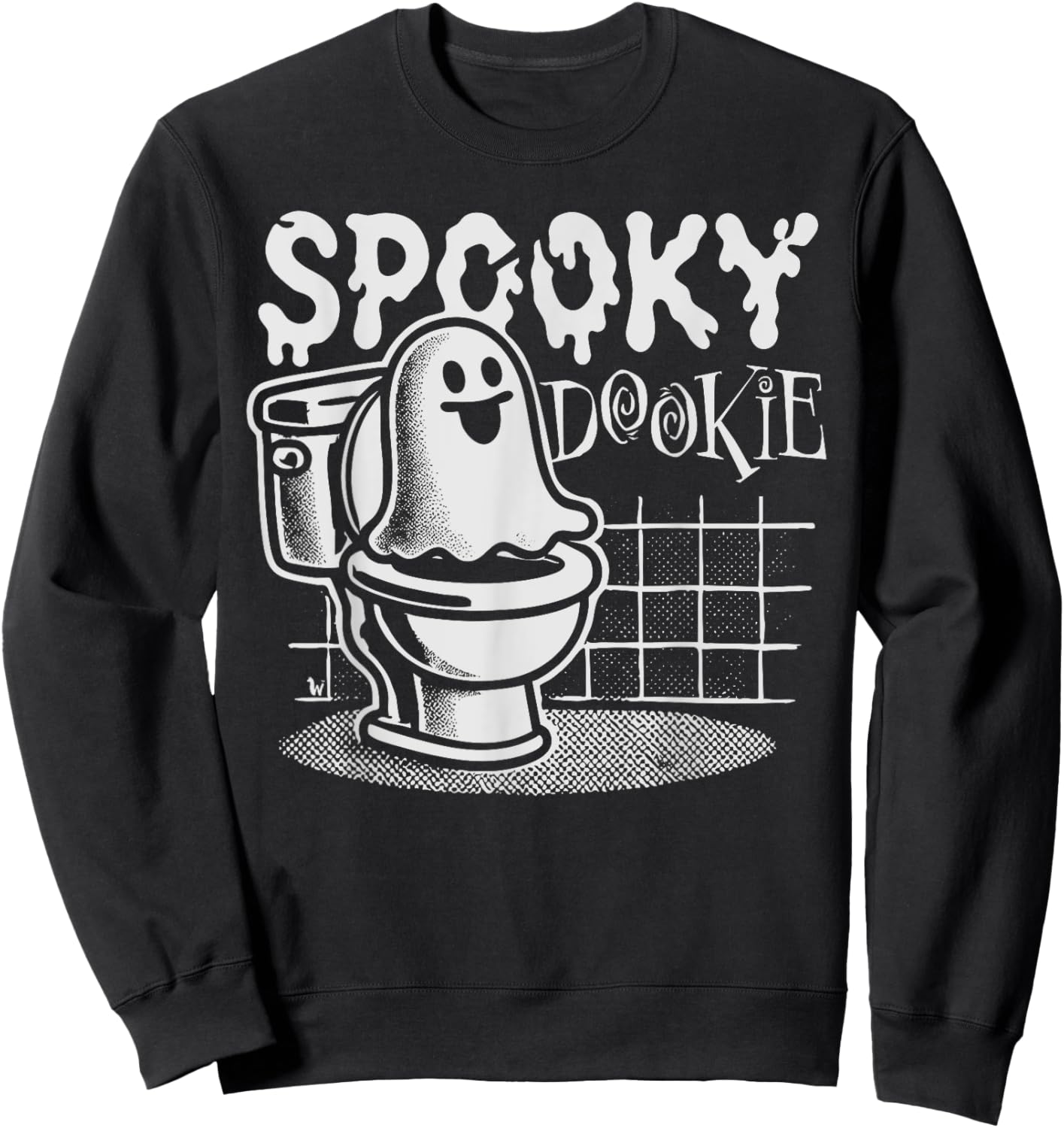 Spooky Dookie Halloween Funny Women Sweatshirt - Sweatshirt | Black