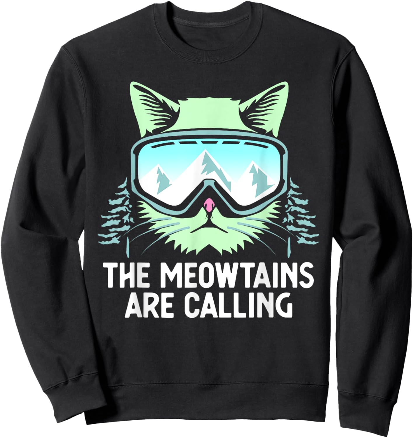 Snowboarding Skiing Art Women Kid Winter Sport Skier Sweatshirt - Sweatshirt | Black