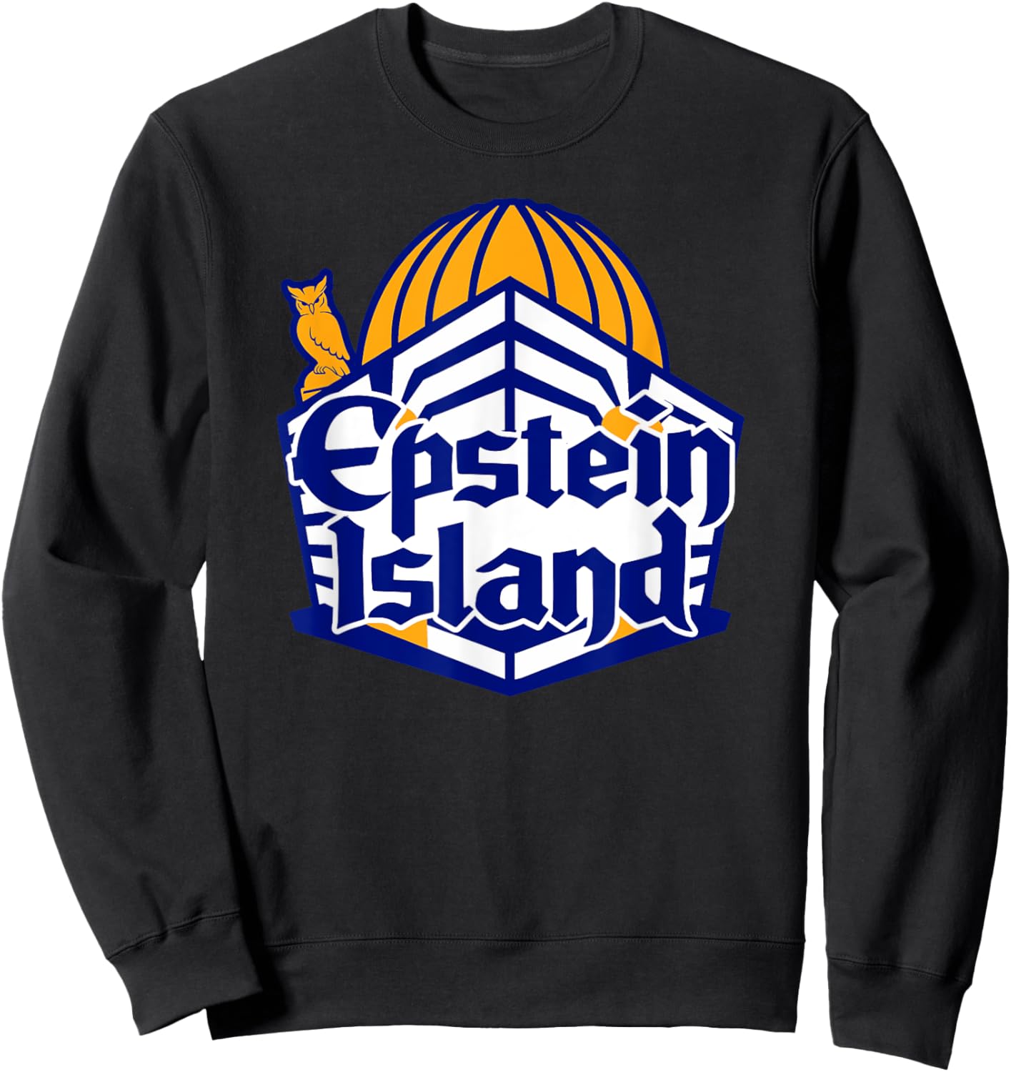 EPSTEIN ISLAND vacation temple castle spring summer break Sweatshirt - Sweatshirt | Black