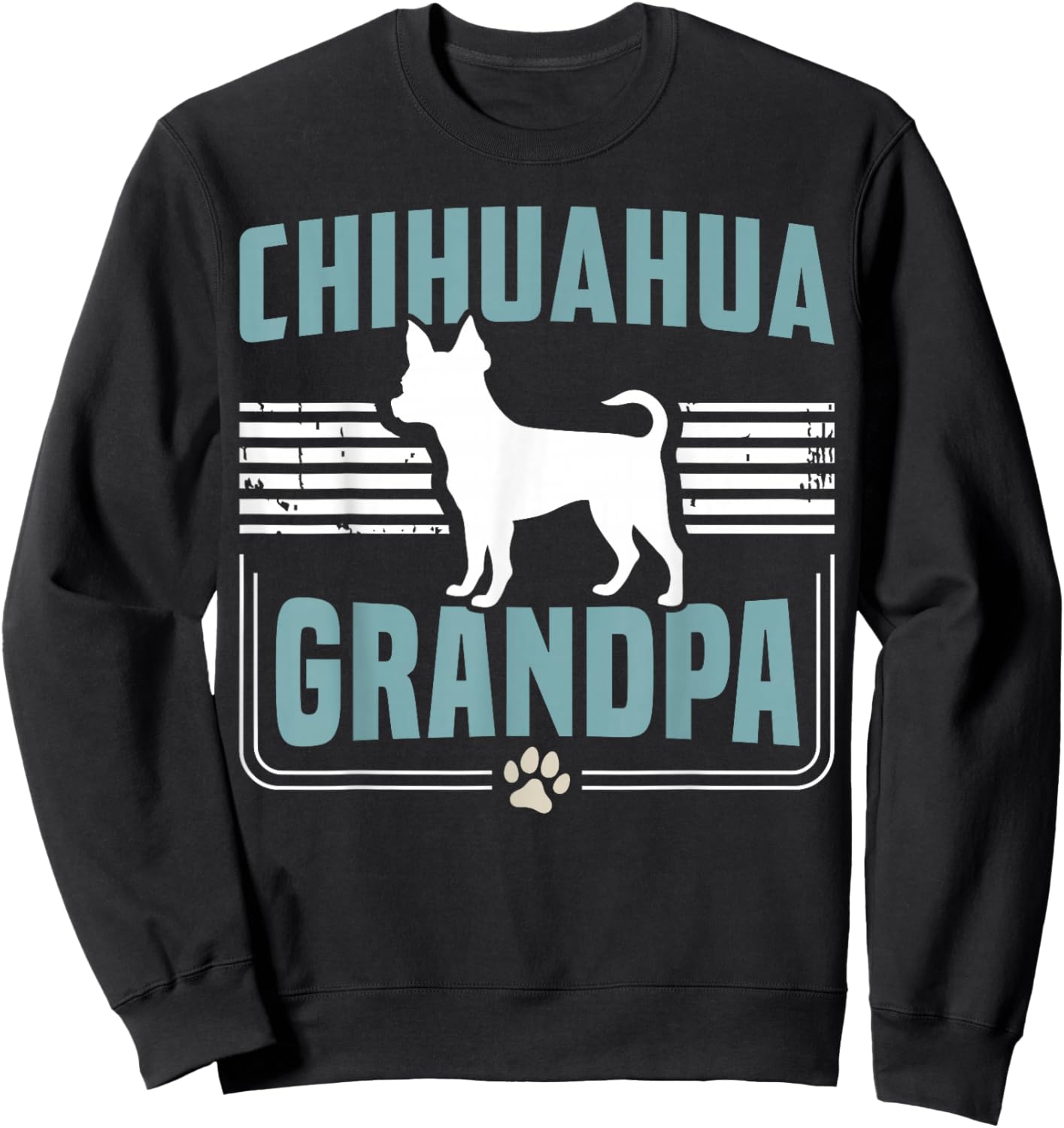 Chihuahua Grandpa Chihuahua Dog Sweatshirt - Sweatshirt | Black