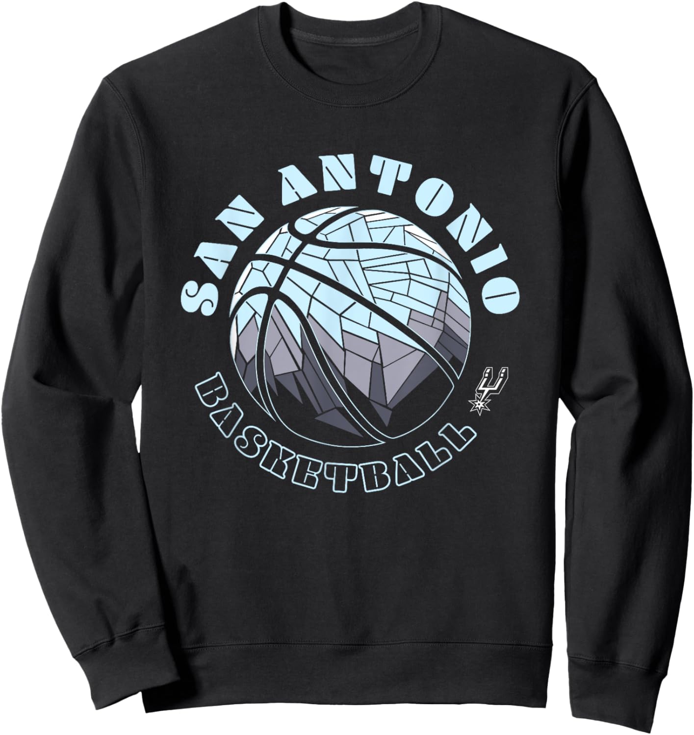 NBA San Antonio Spurs Neon Prism Basketball Sweatshirt - Sweatshirt | Black