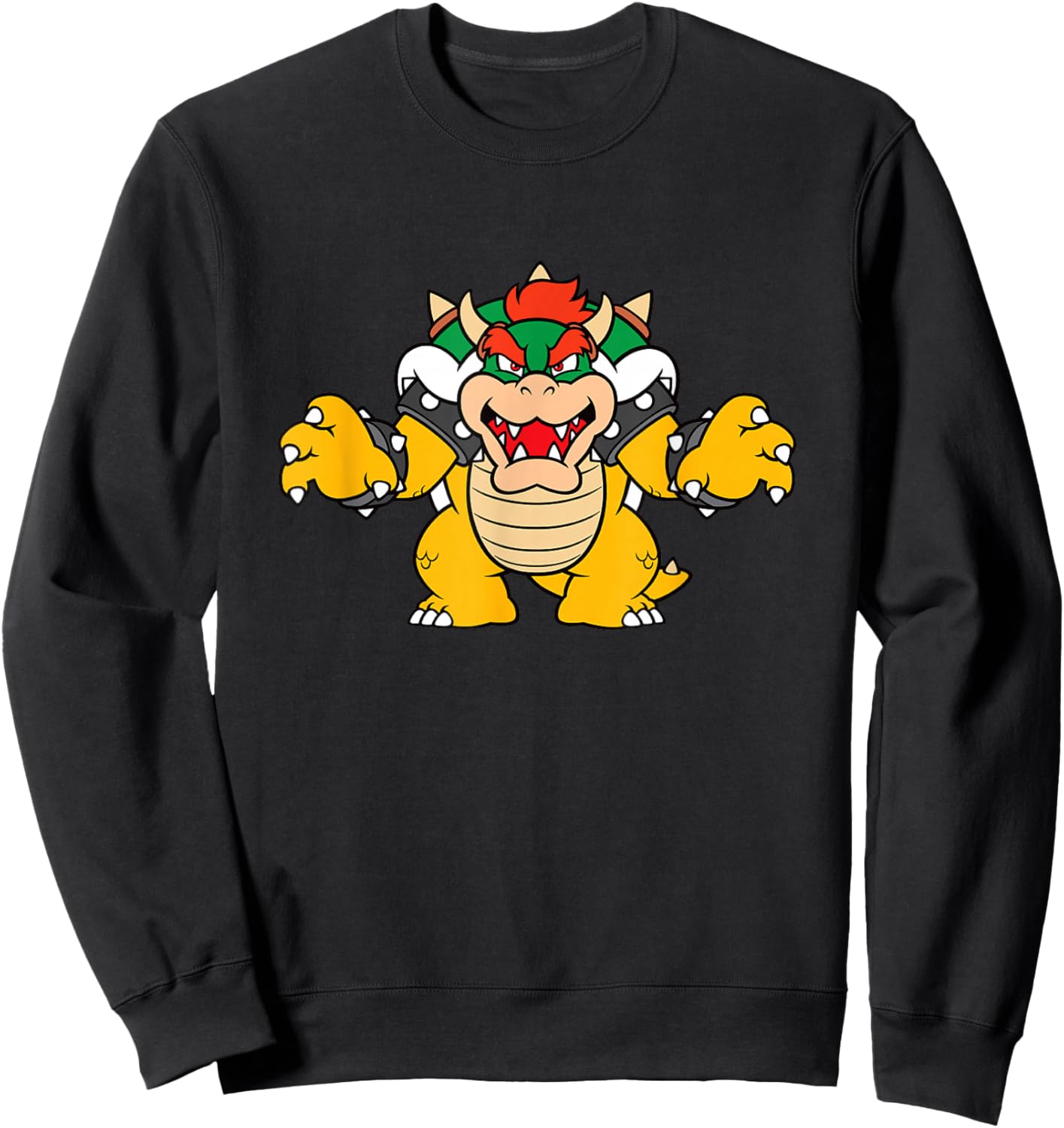 Super Mario Bros Bowser King Koopa Attack Sweatshirt - Sweatshirt | Black