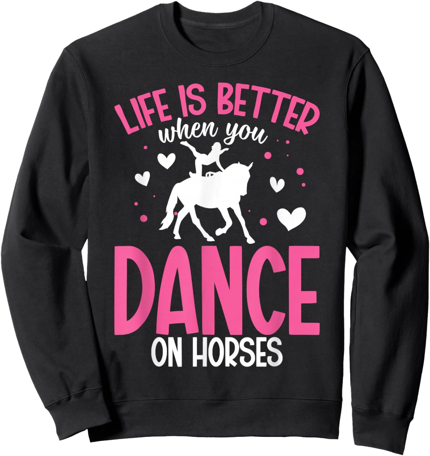 Horse Dancing Gymnastics Artistic Equestrian Horse Vaulter Sweatshirt - Sweatshirt | Black