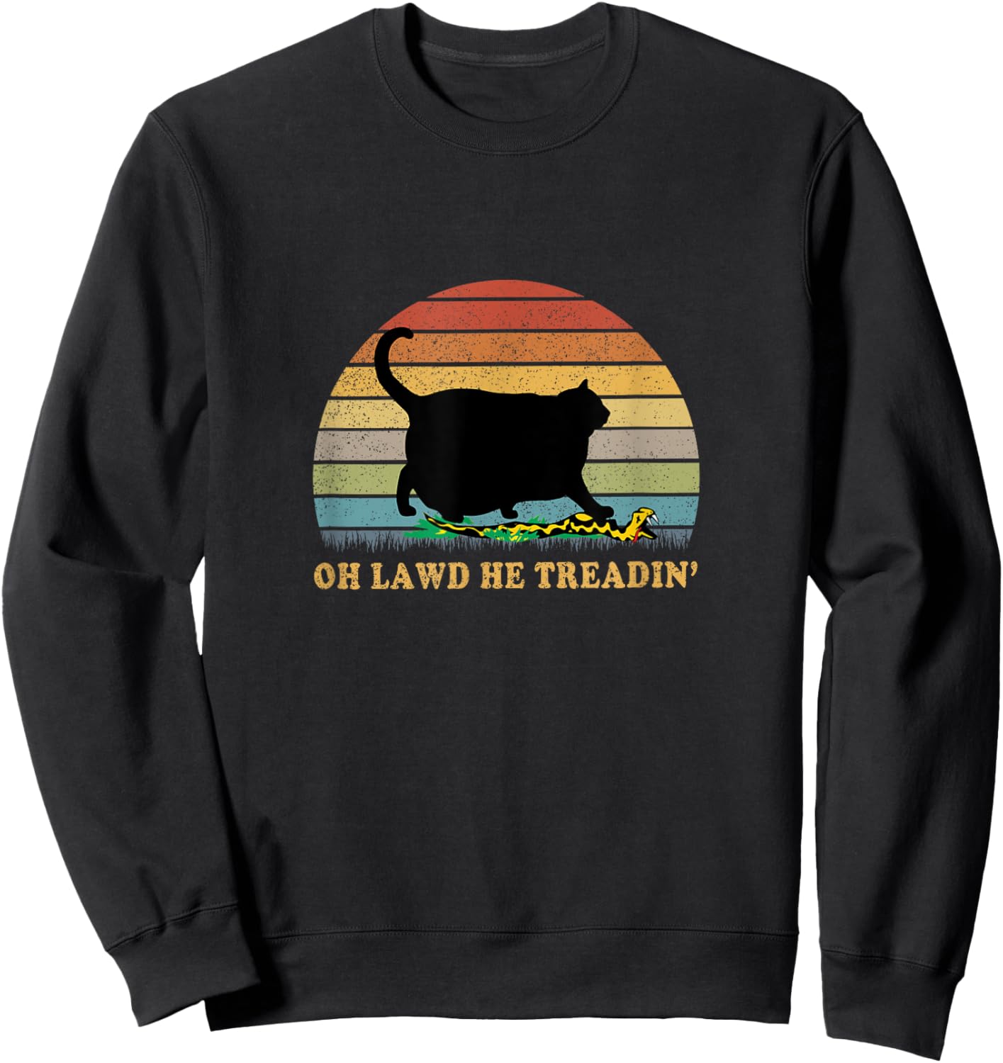 Oh Lawd He Treading Sweatshirt - Sweatshirt | Black