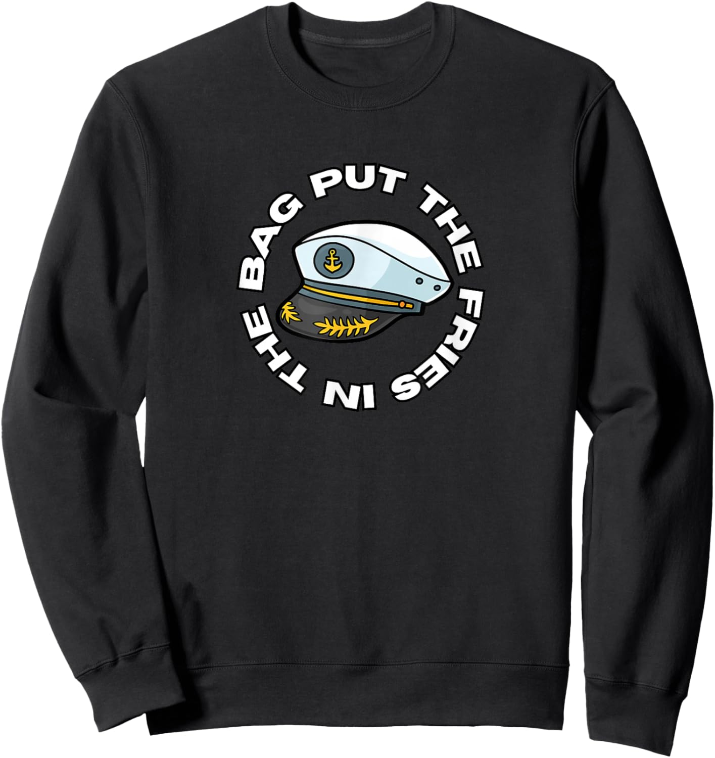 PUT THE FRIES IN THE BAG - WOTS Josh Block Sweatshirt - Sweatshirt | Black
