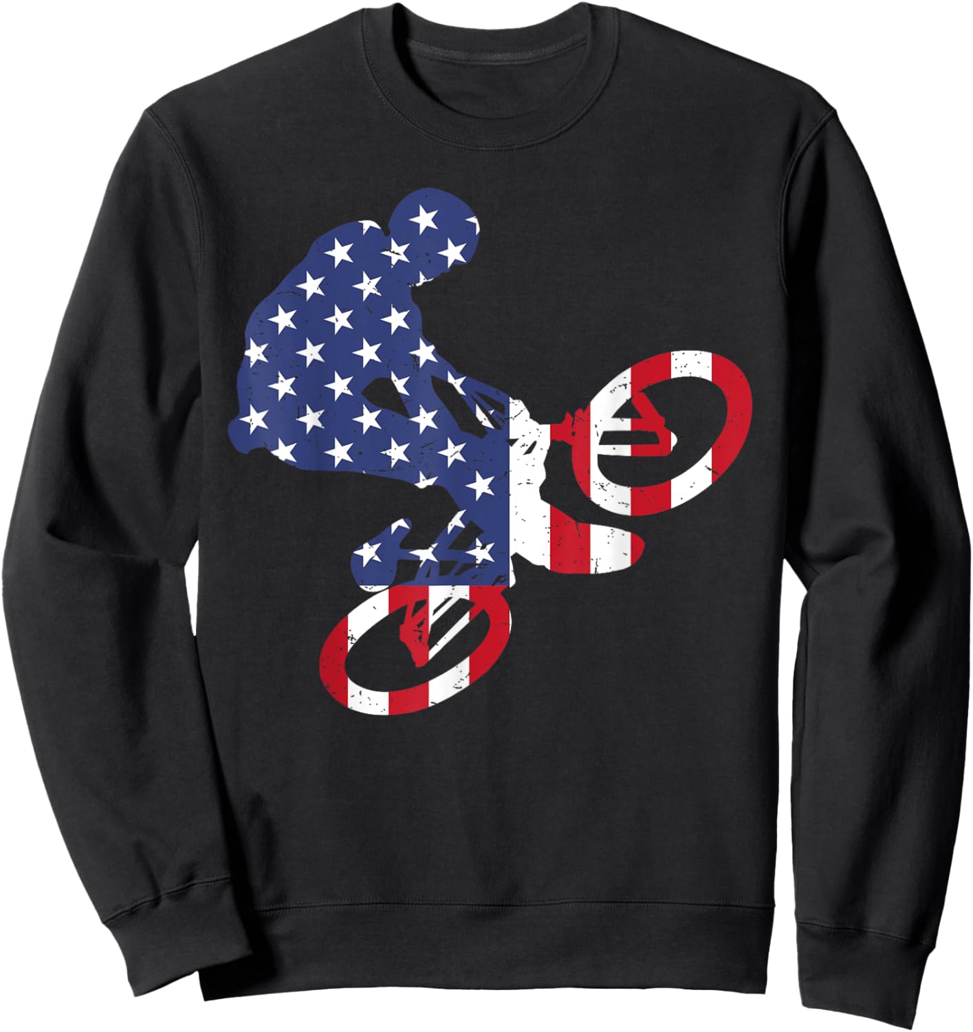BMX Art Women Toddler Boys Off Road BMX Riding BMX Sweatshirt - Sweatshirt | Black