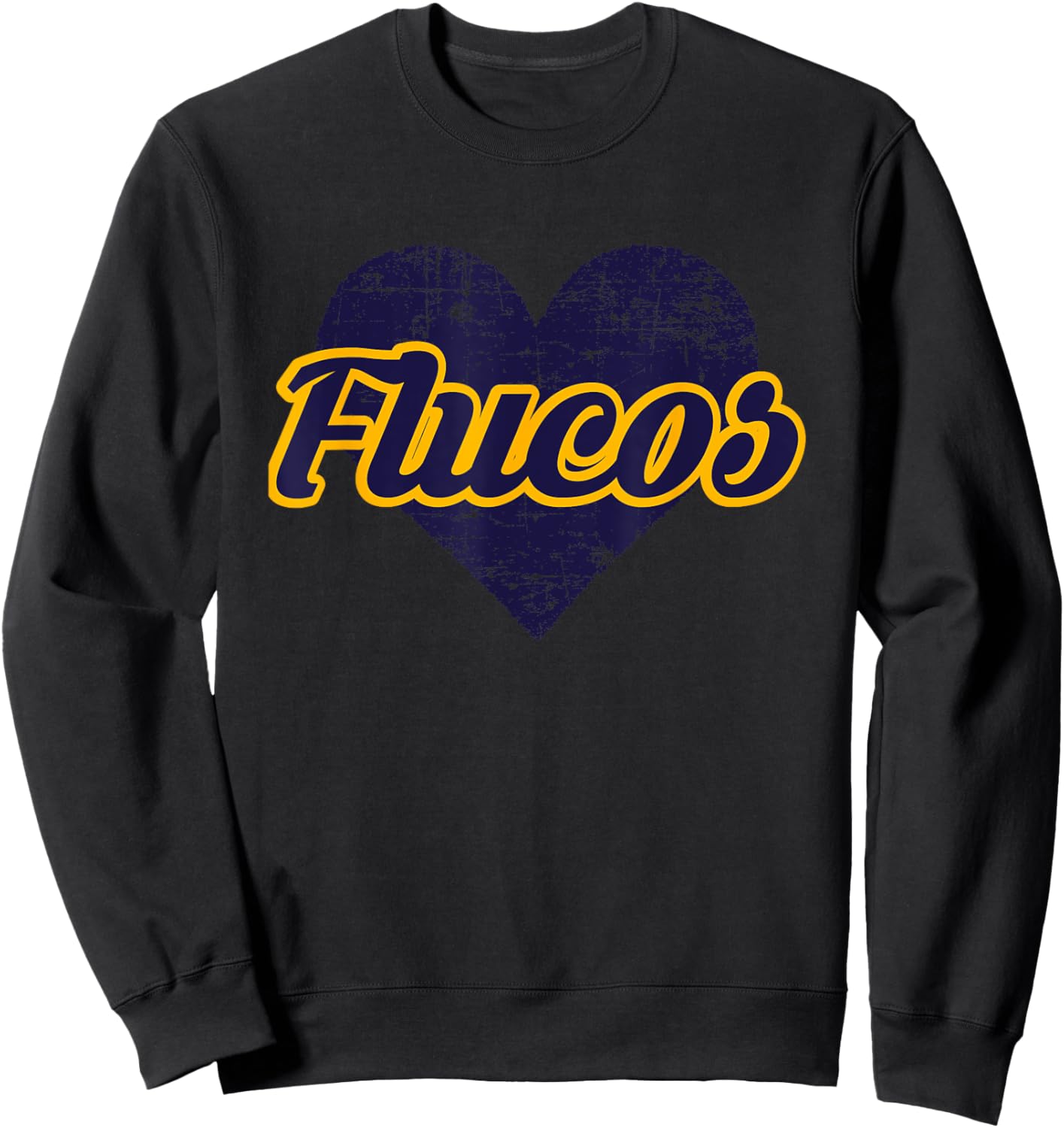 Fluvanna County Flucos Over Heart Sweatshirt - Sweatshirt | Black