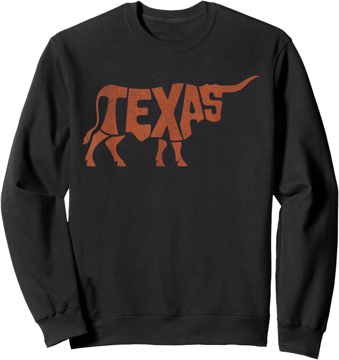 Texas Vintage Retro Sweatshirt - Sweatshirt | Black