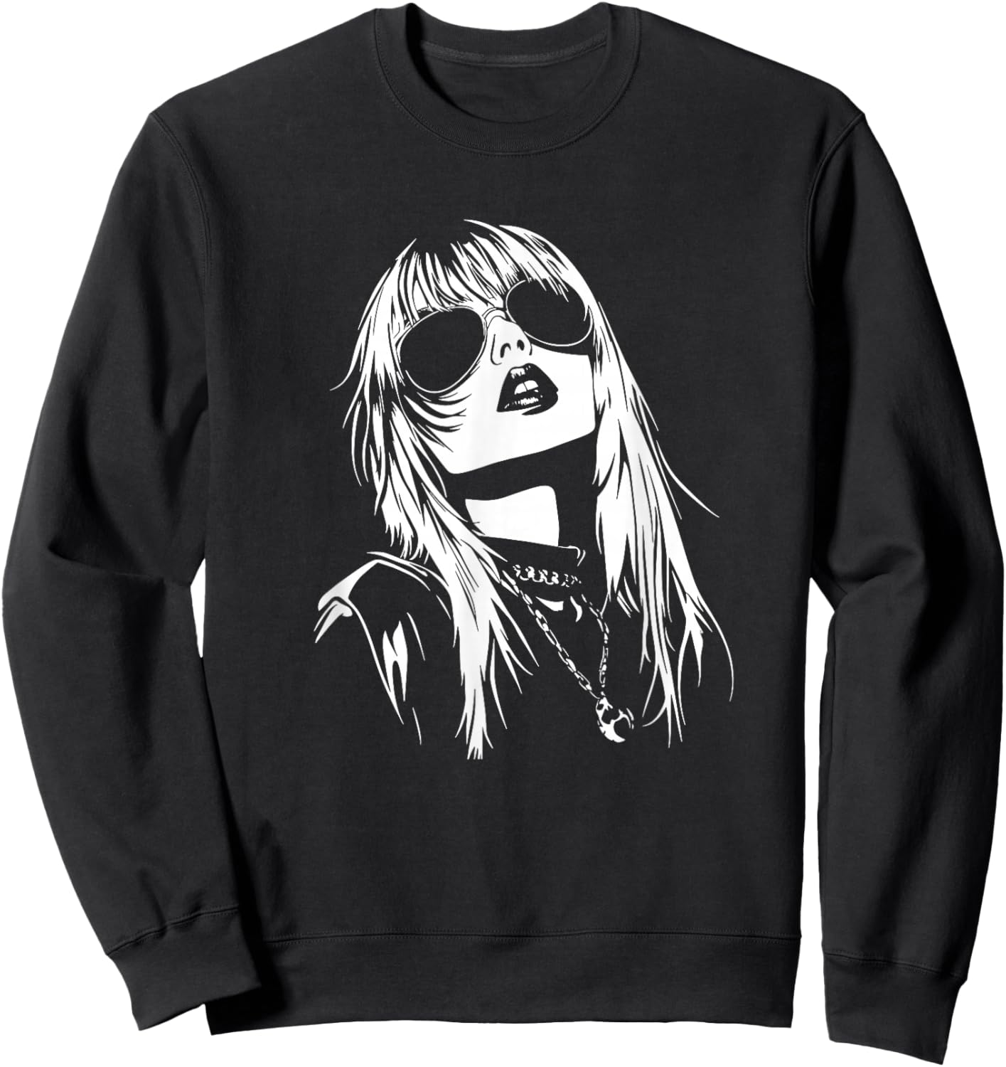 Anime Girl Aesthetic Soft Waifu Japanese Otaku Sweatshirt - Sweatshirt | Black