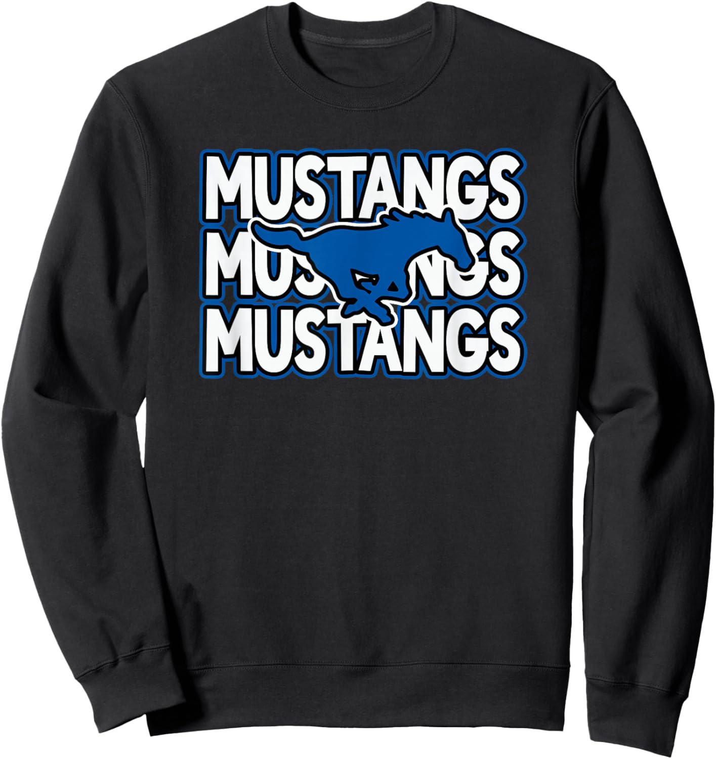 Friendswood High School Mustangs Sweatshirt - Sweatshirt | Black