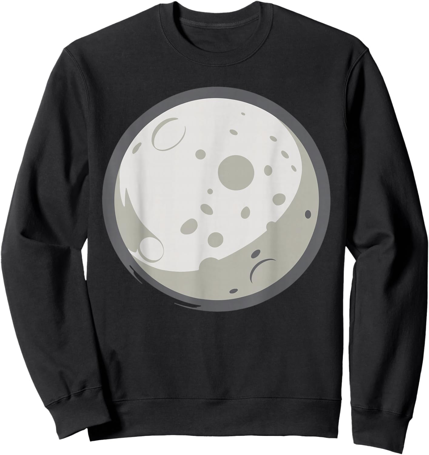 Moon Shirt Adult Kids Men Women Moon Costume Sweatshirt - Sweatshirt | Black