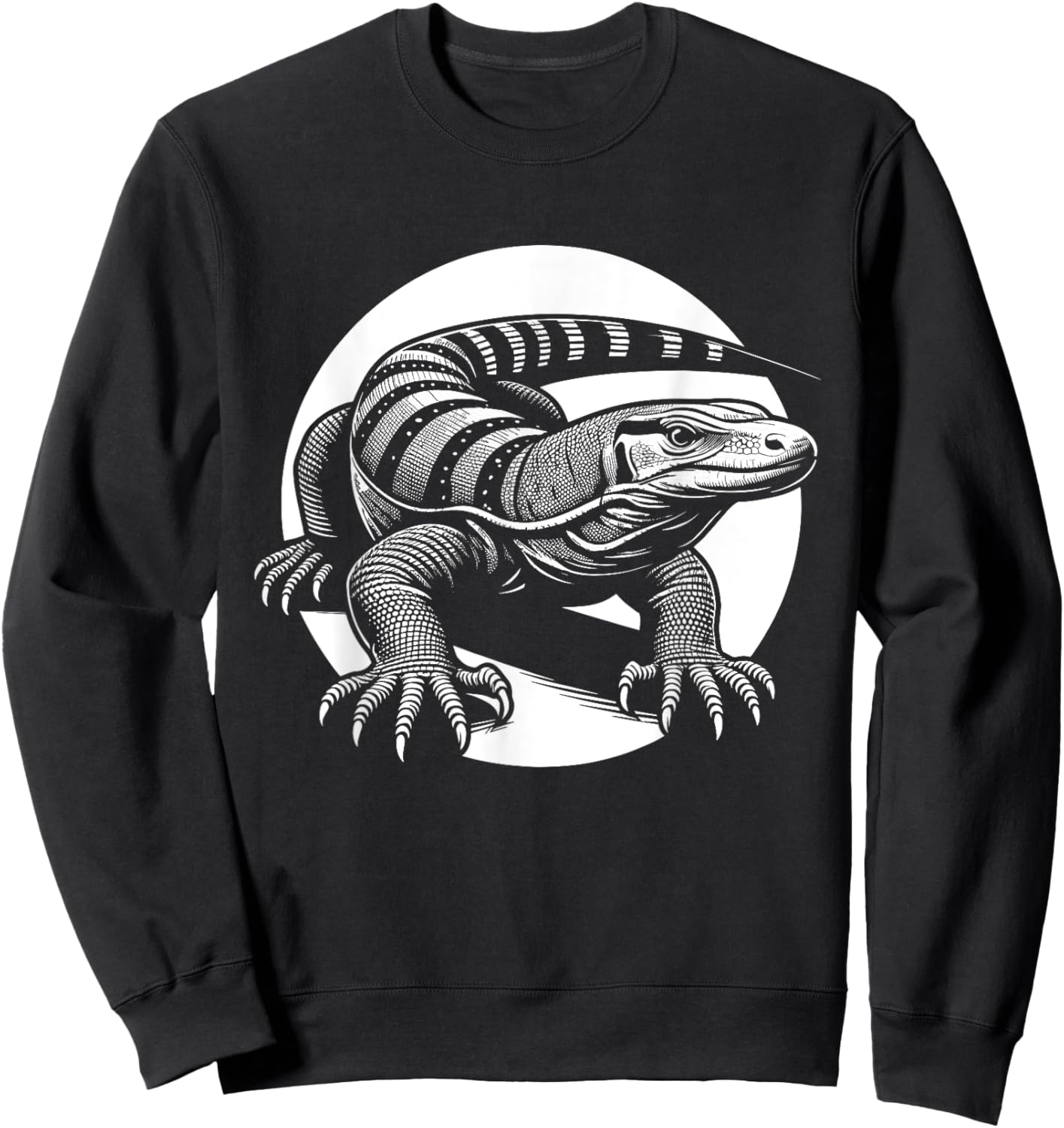 Komodo Dragon Monitor Lizard Sweatshirt - Sweatshirt | Black