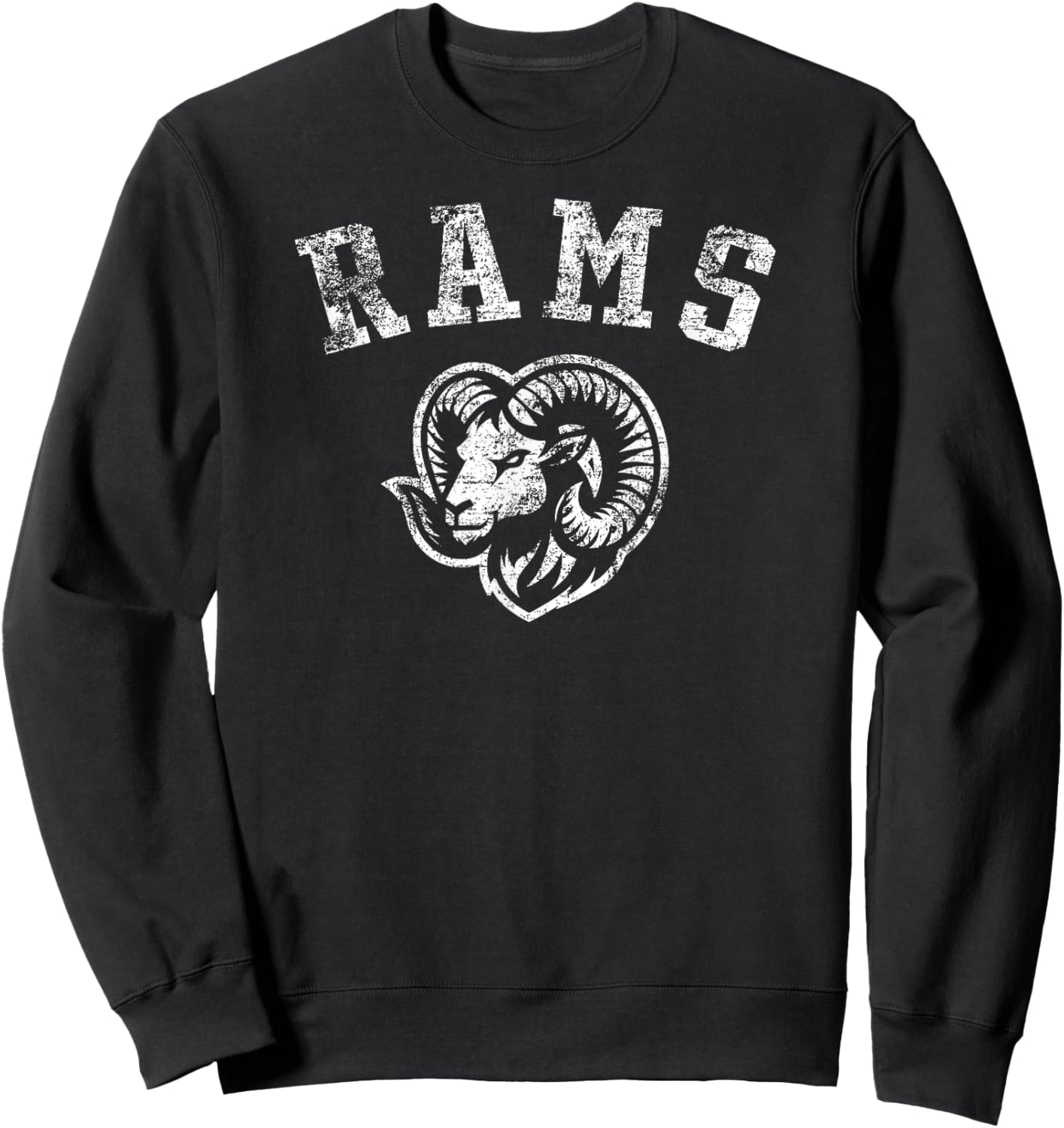 Rams Mascot for Elementary, Middle, and High Schools Aged Sweatshirt - Sweatshirt | Black