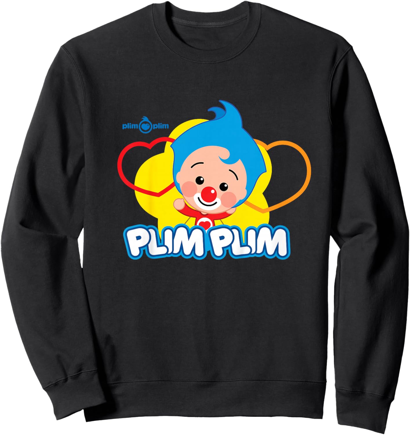 Kids Plim Plim The Kindness Hero - Colourful Designs for Children Sweatshirt - Sweatshirt | Black