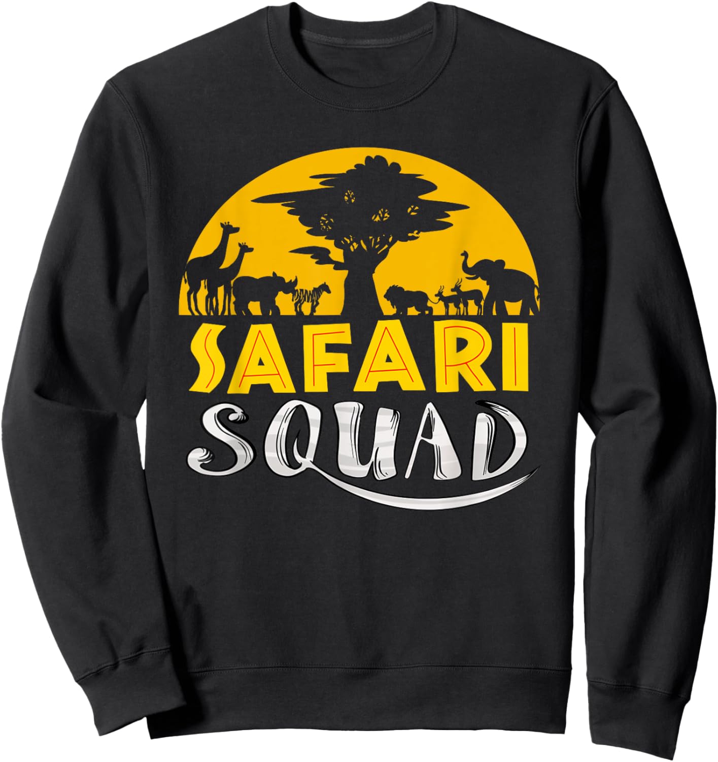 Cool Safari Costume Women Adult Africa Safari Tour Sweatshirt - Sweatshirt | Black