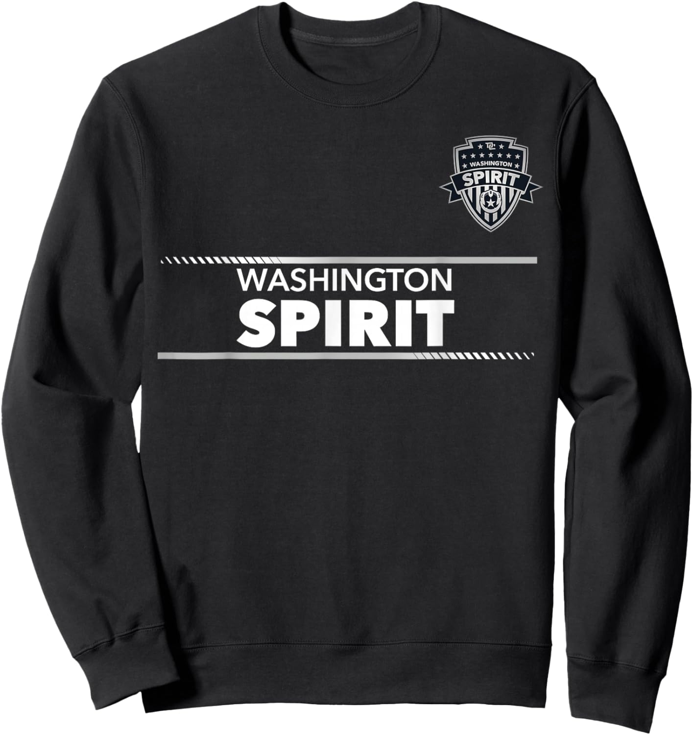 Officially Licensed Washington Spirit Soccer NWSL Apparel Sweatshirt - Sweatshirt | Black