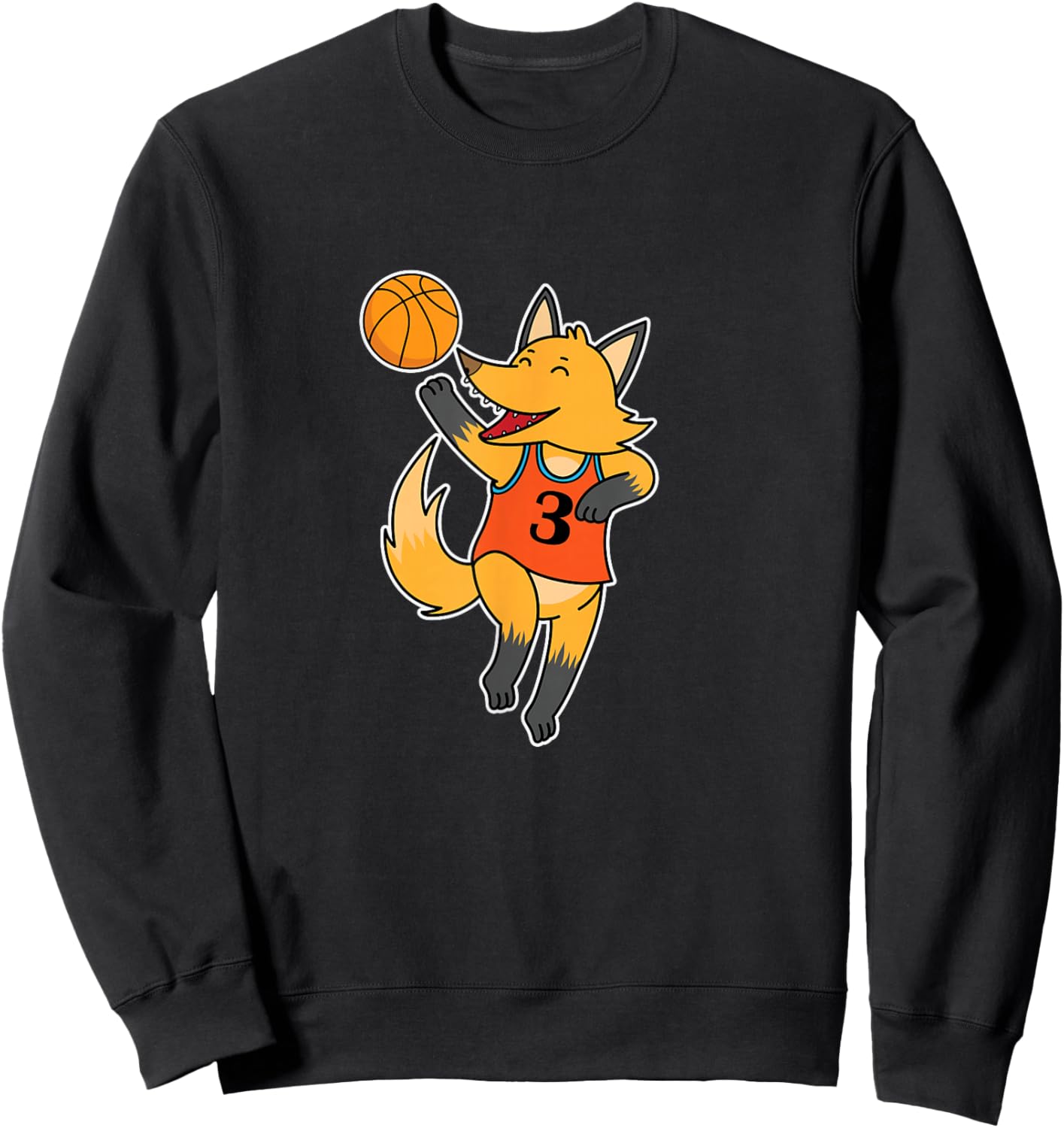 Fox plays Basketball Sweatshirt - Sweatshirt | Black