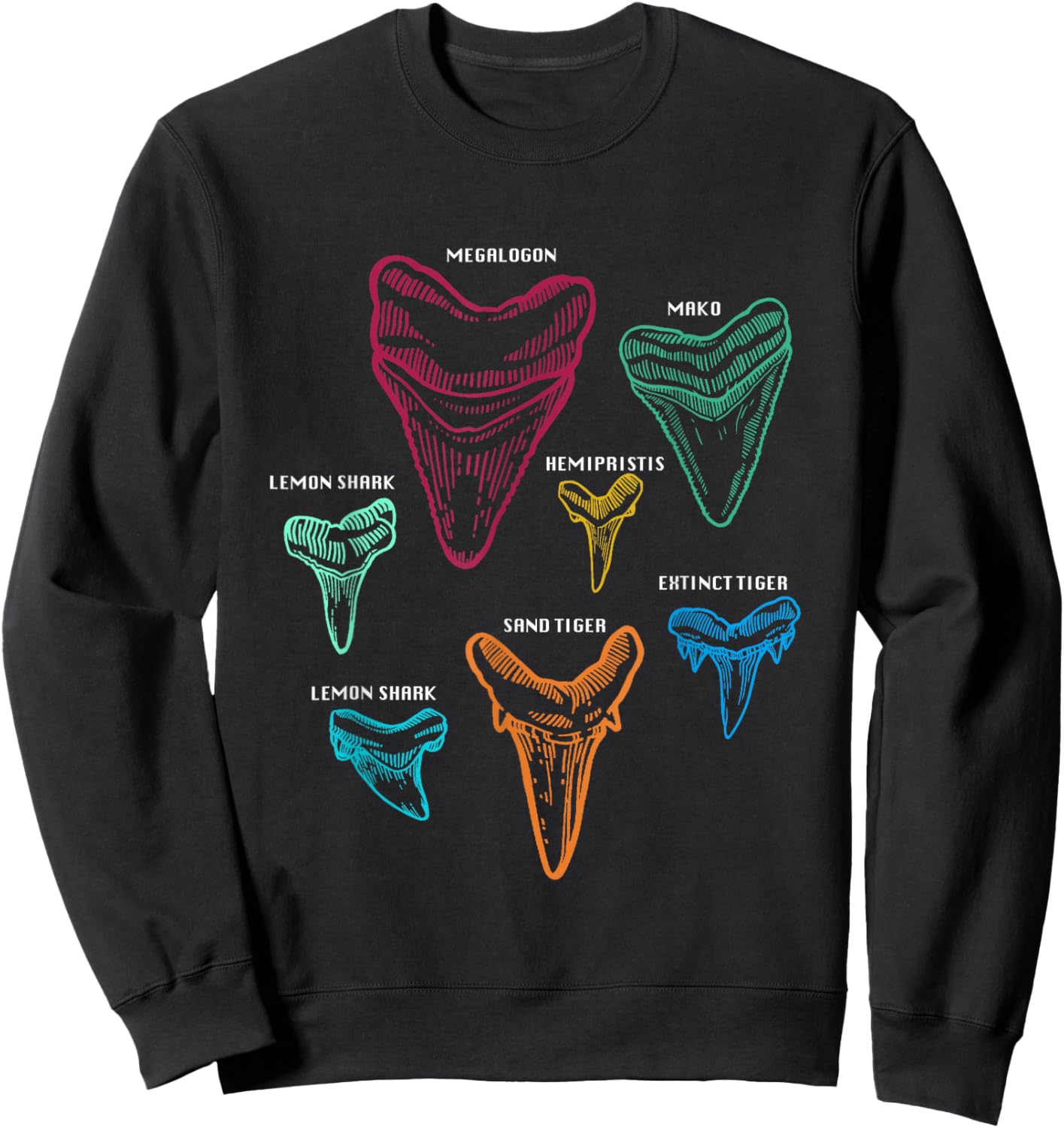 Funny Shark Tooth Sifter For Beach Shark Tooth Hunting Gifts Sweatshirt - Sweatshirt | Black