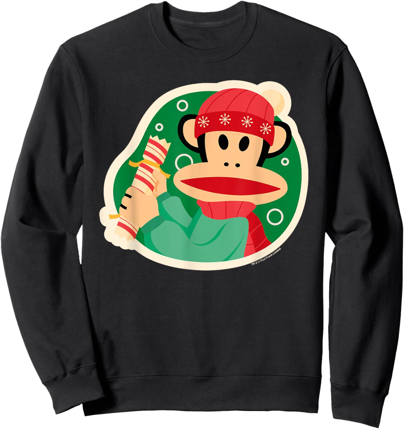 Paul Frank Julius Monkey Christmas Cracker Sweatshirt - Sweatshirt | Black