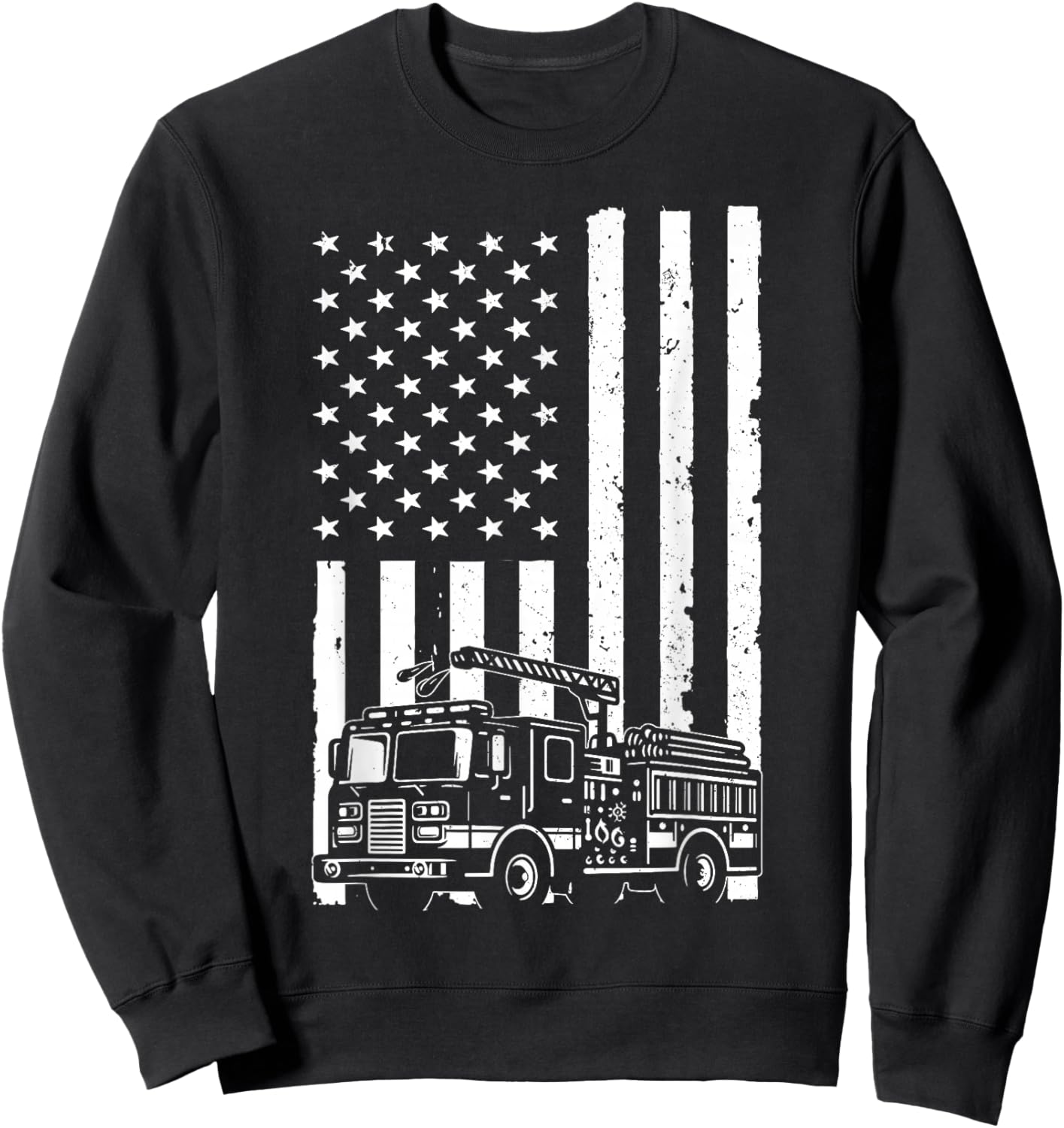 Funny Firefighter Design Women Fireman Firefighter Sweatshirt - Sweatshirt | Black