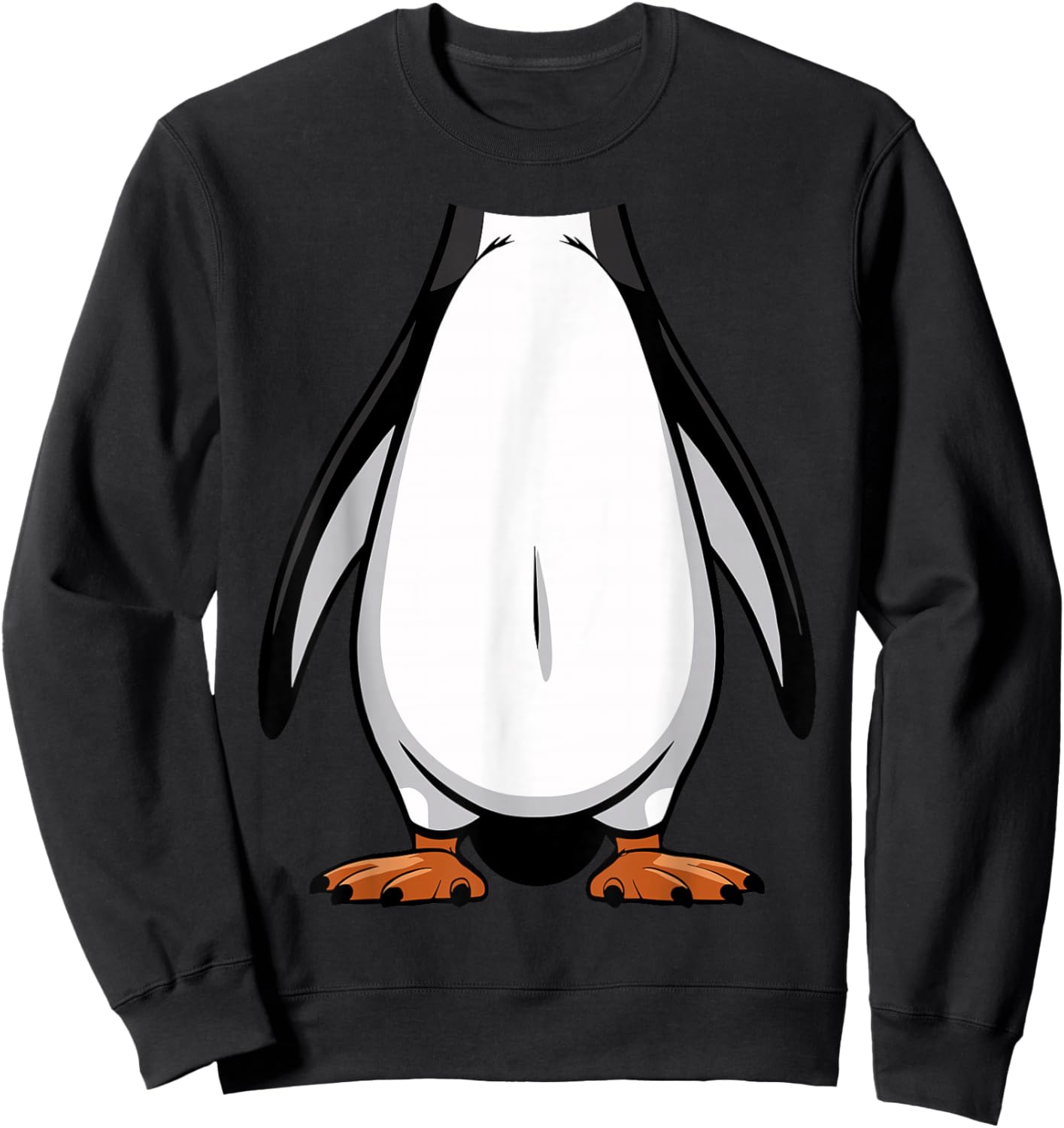 Penguin Halloween Outfit Funny Simple Kids Costume Sweatshirt - Sweatshirt | Black