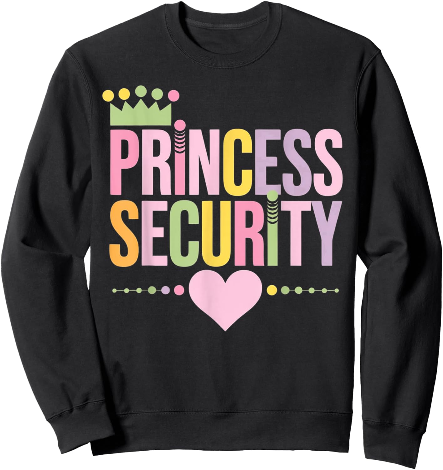 Princess Security Men Costume Chaperone Sweatshirt - Sweatshirt | Black