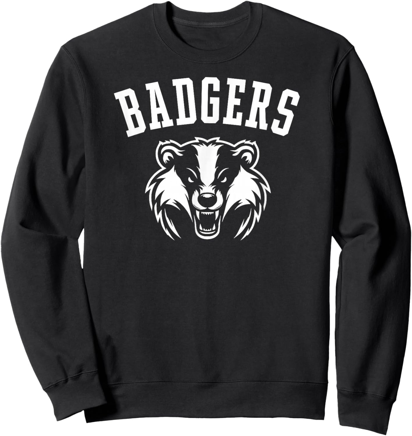 Badgers Mascot for Players and Fans Sweatshirt - Sweatshirt | Black