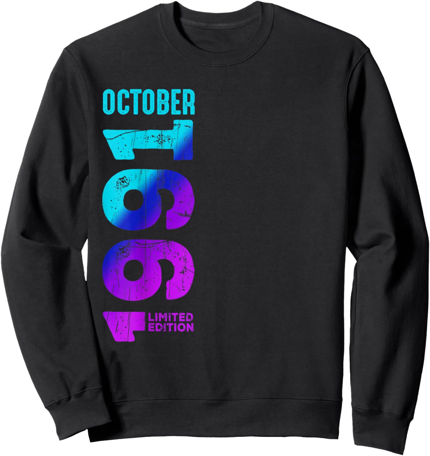 Limited Edition October 1991 Year 1991 Retro 1991 Sweatshirt - Sweatshirt | Black