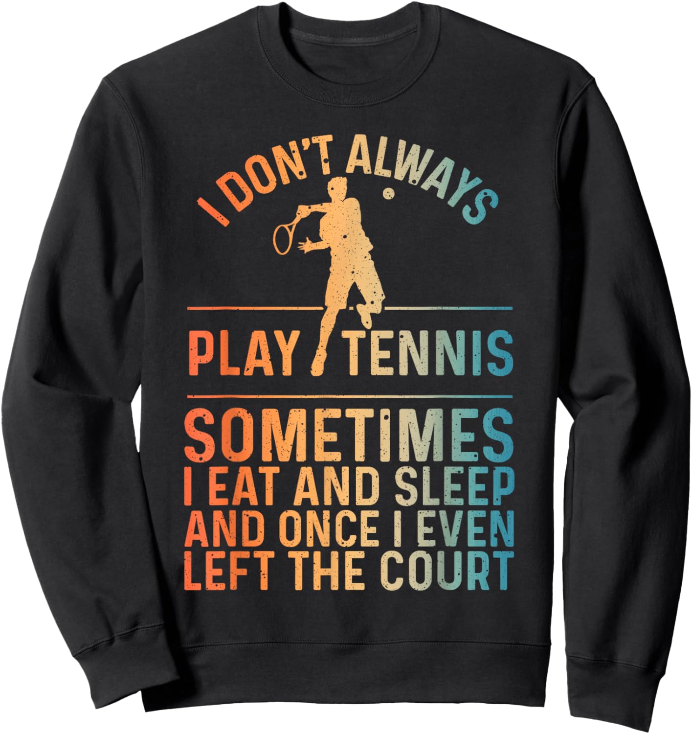 Tennis Novelty Women Kids Tennis Lover Tennis Player Sweatshirt - Sweatshirt | Black